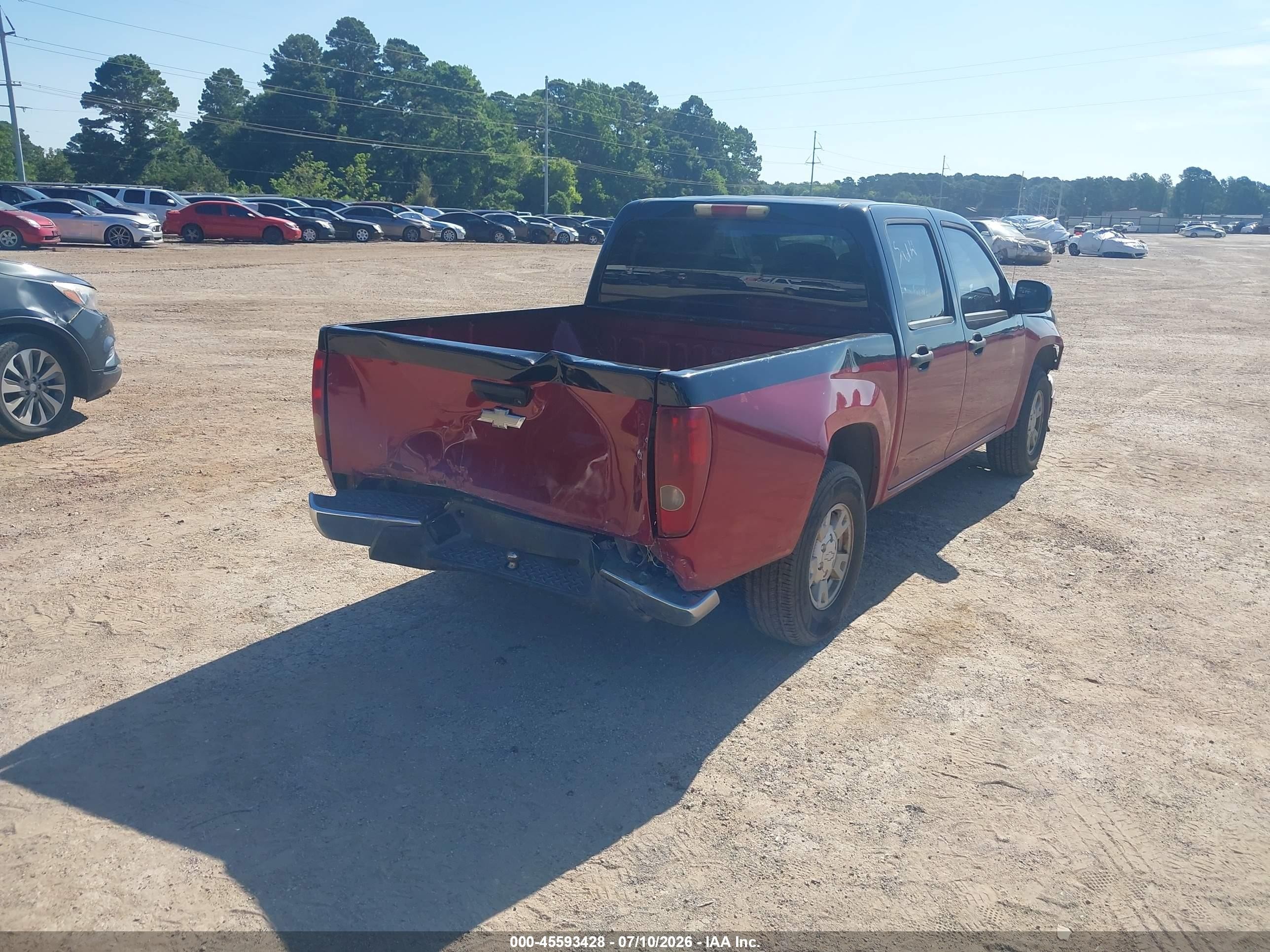 2005 Chevrolet Colorado Ls Burgundy vin: 1GCCS136558113240
