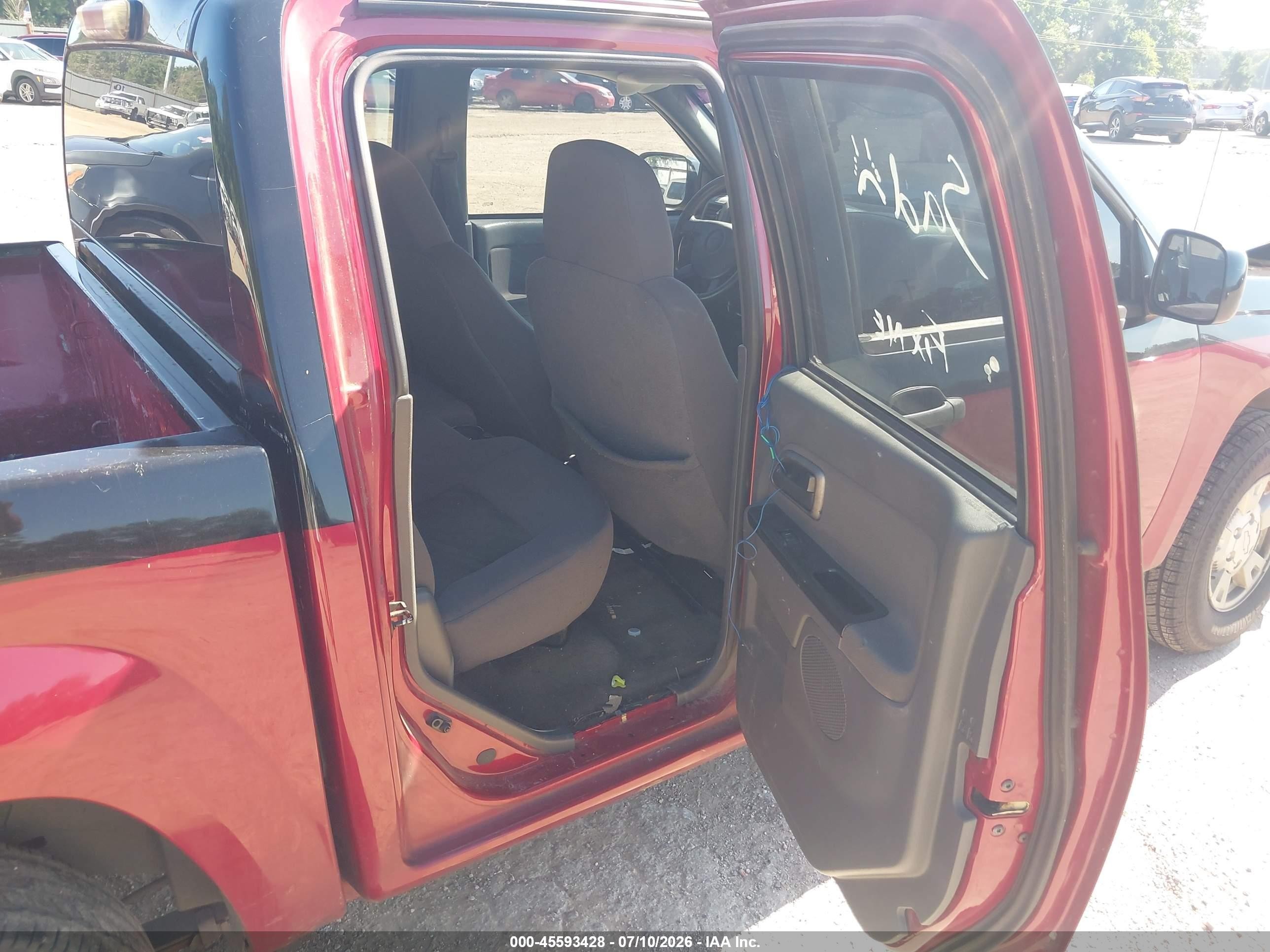 2005 Chevrolet Colorado Ls Burgundy vin: 1GCCS136558113240