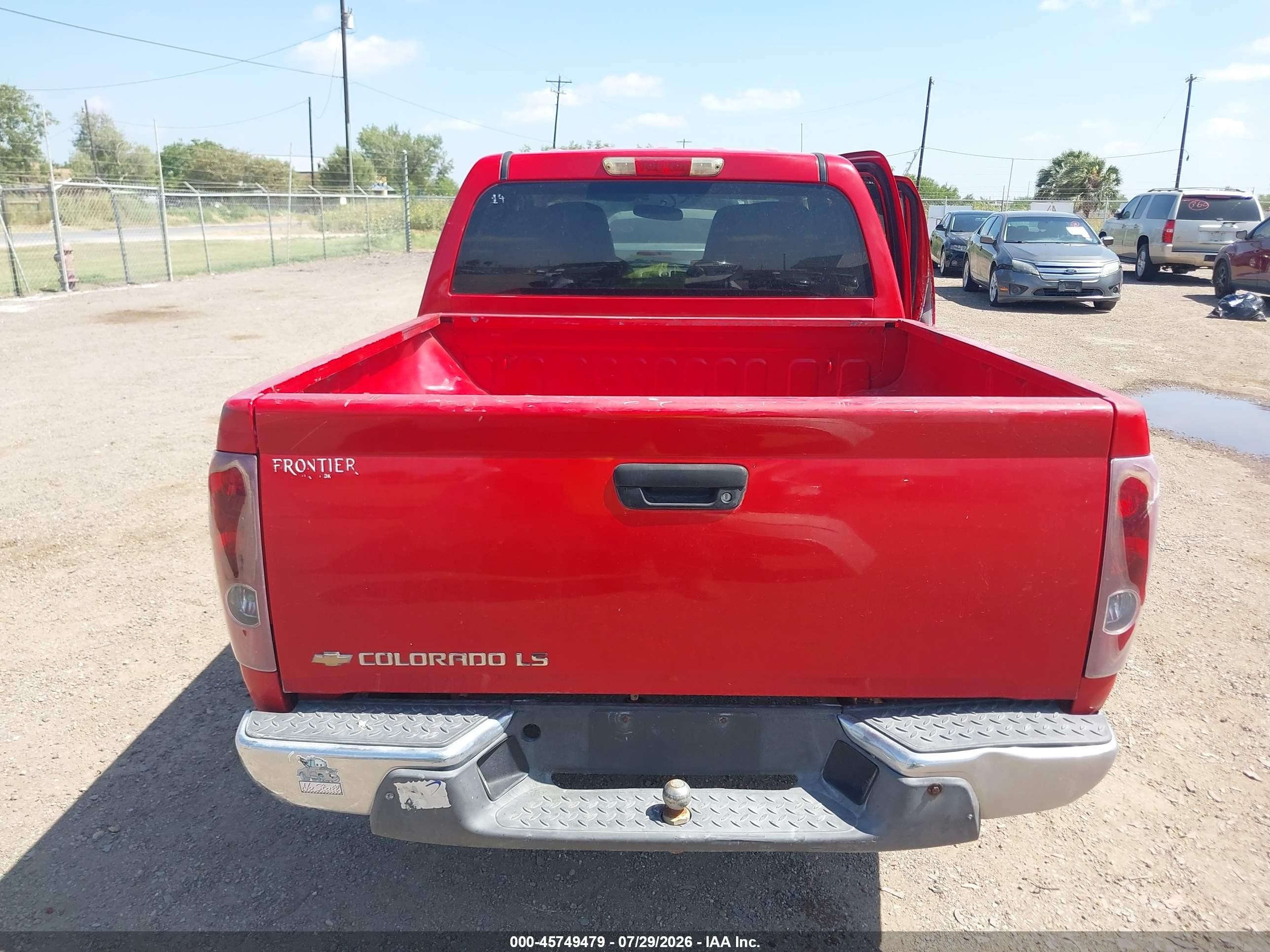 2005 Chevrolet Colorado Ls Красный vin: 1GCCS138758225541