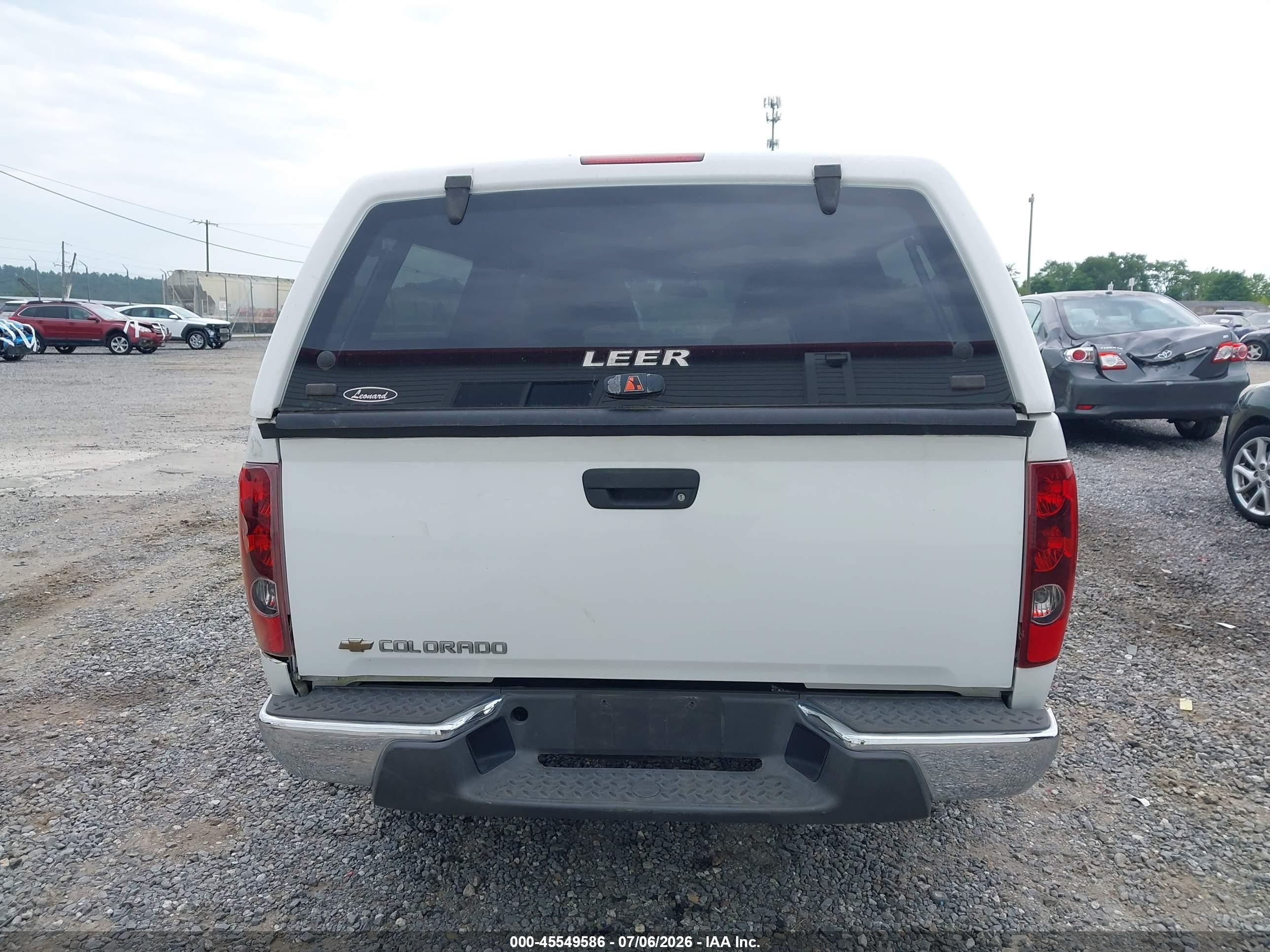 2006 Chevrolet Colorado Lt White vin: 1GCCS138768317301