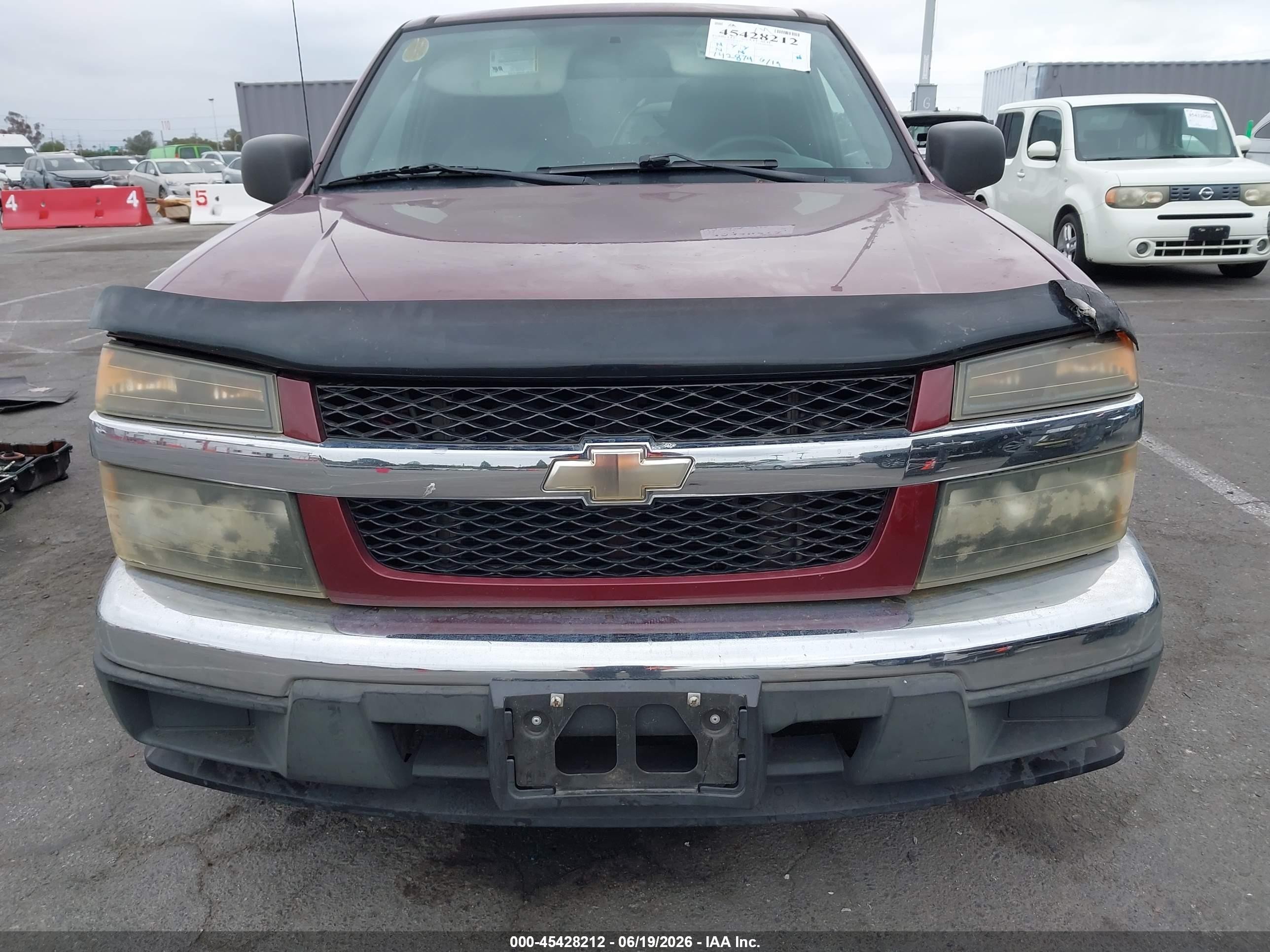 2007 Chevrolet Colorado Lt Burgundy vin: 1GCCS139378193991