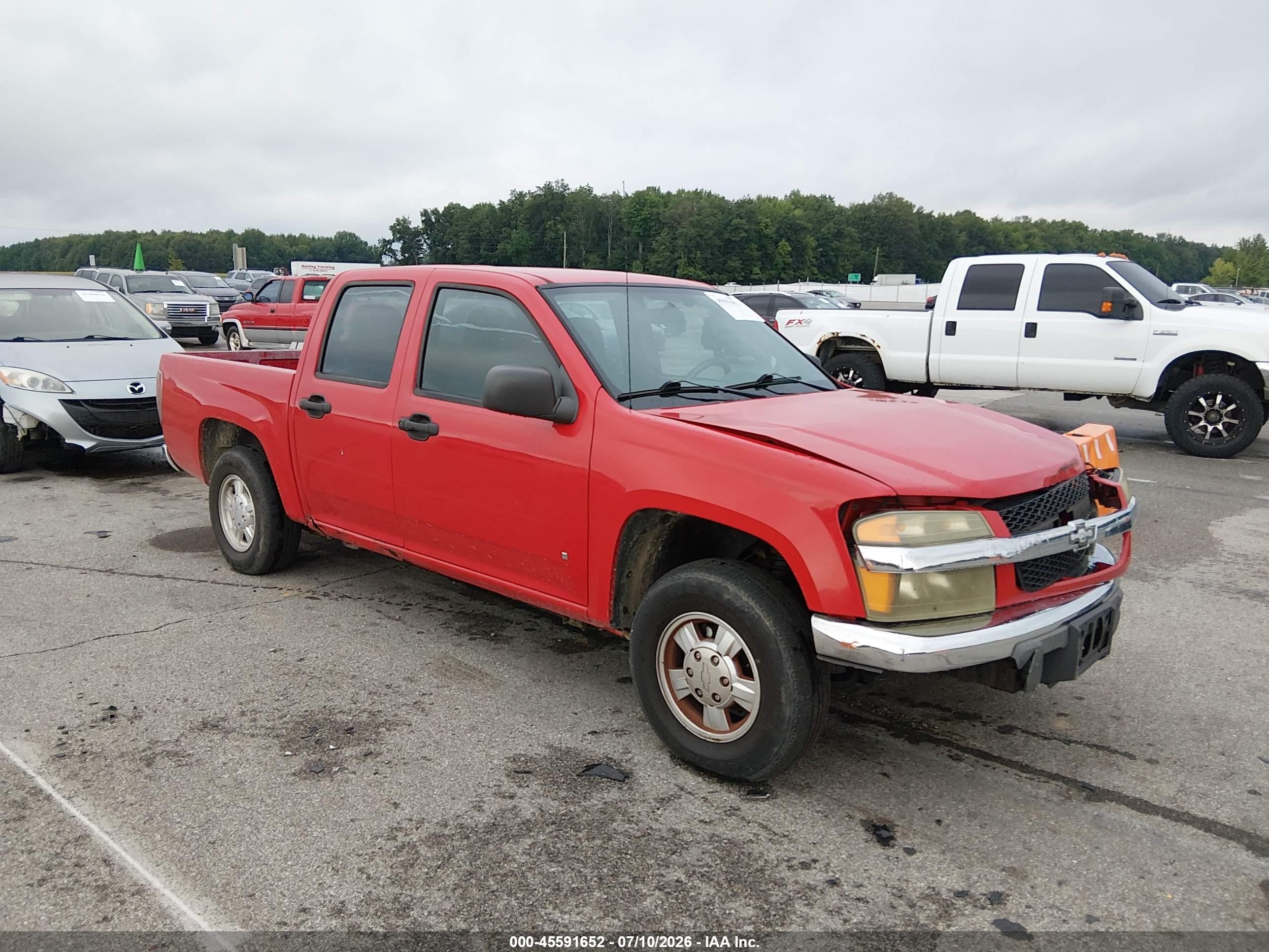 2007 Chevrolet Colorado Lt Red vin: 1GCCS139X78254706
