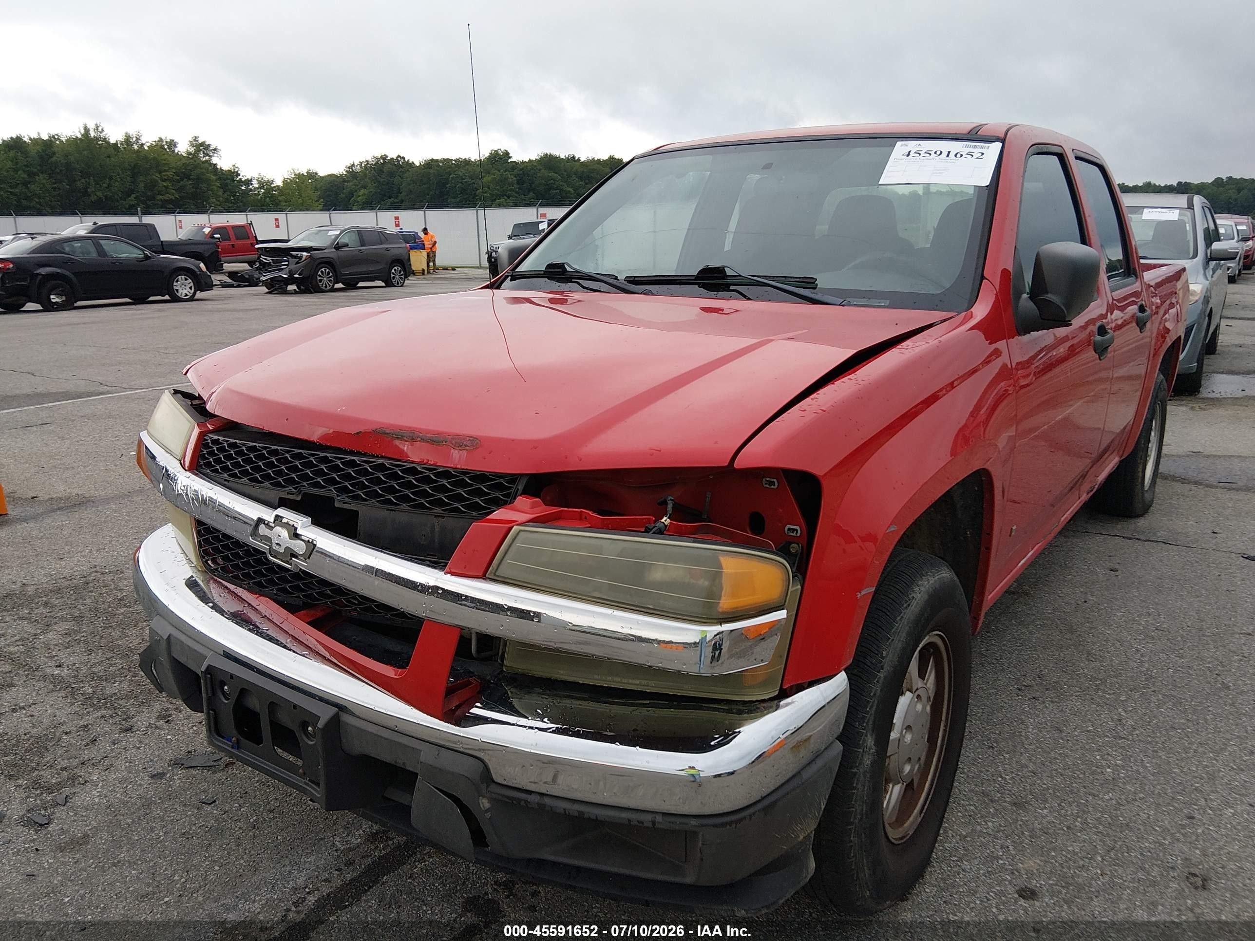 2007 Chevrolet Colorado Lt Red vin: 1GCCS139X78254706