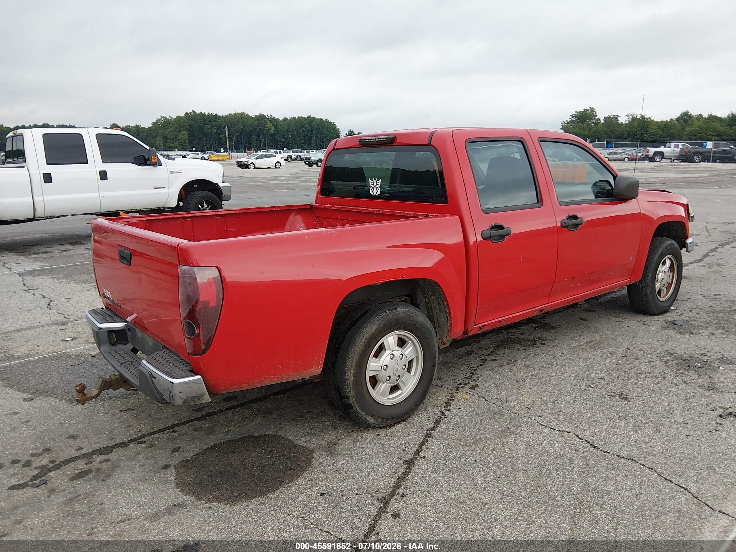 2007 Chevrolet Colorado Lt Red vin: 1GCCS139X78254706