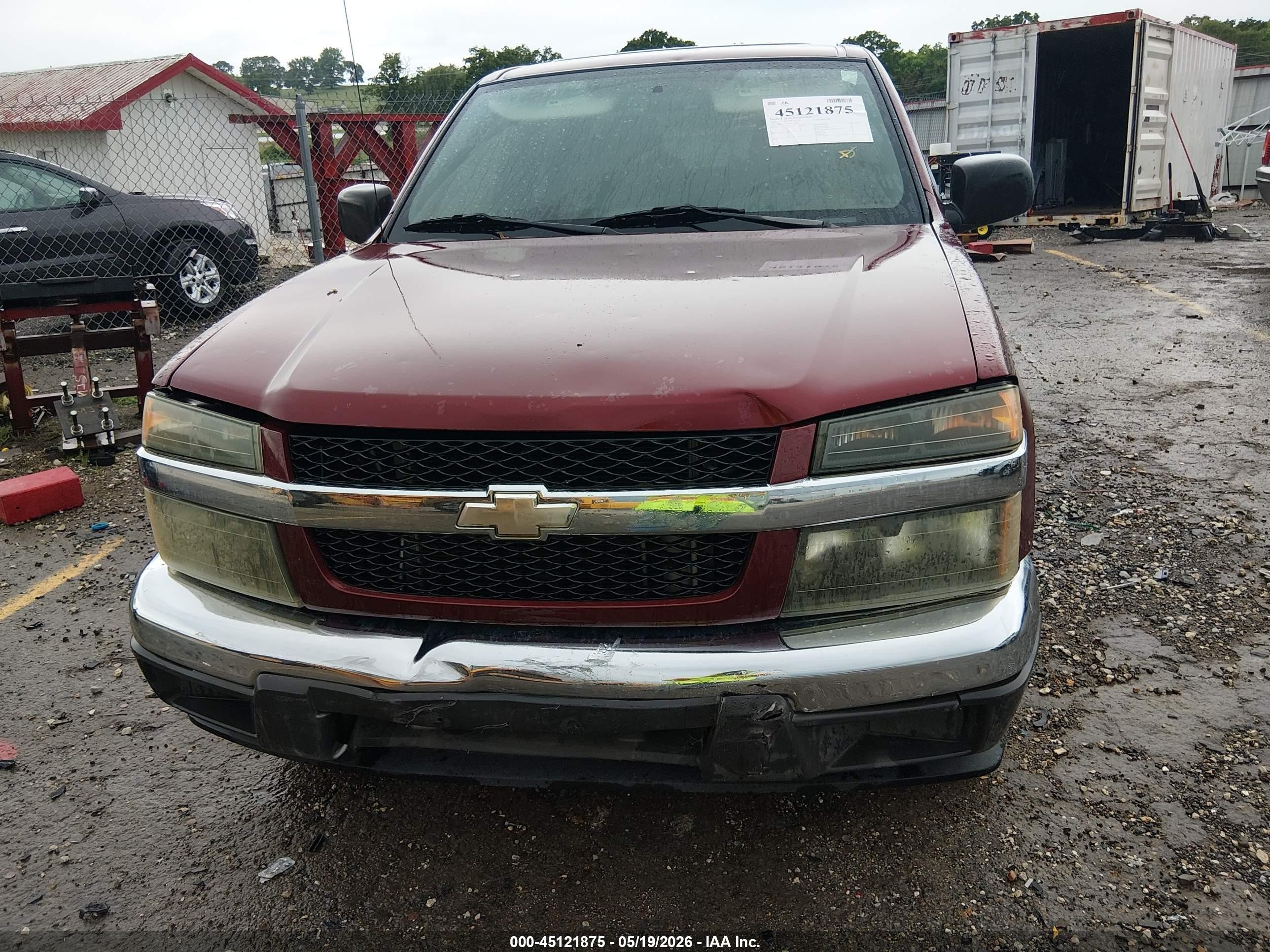 2007 Chevrolet Colorado Lt Red vin: 1GCCS13E478173780