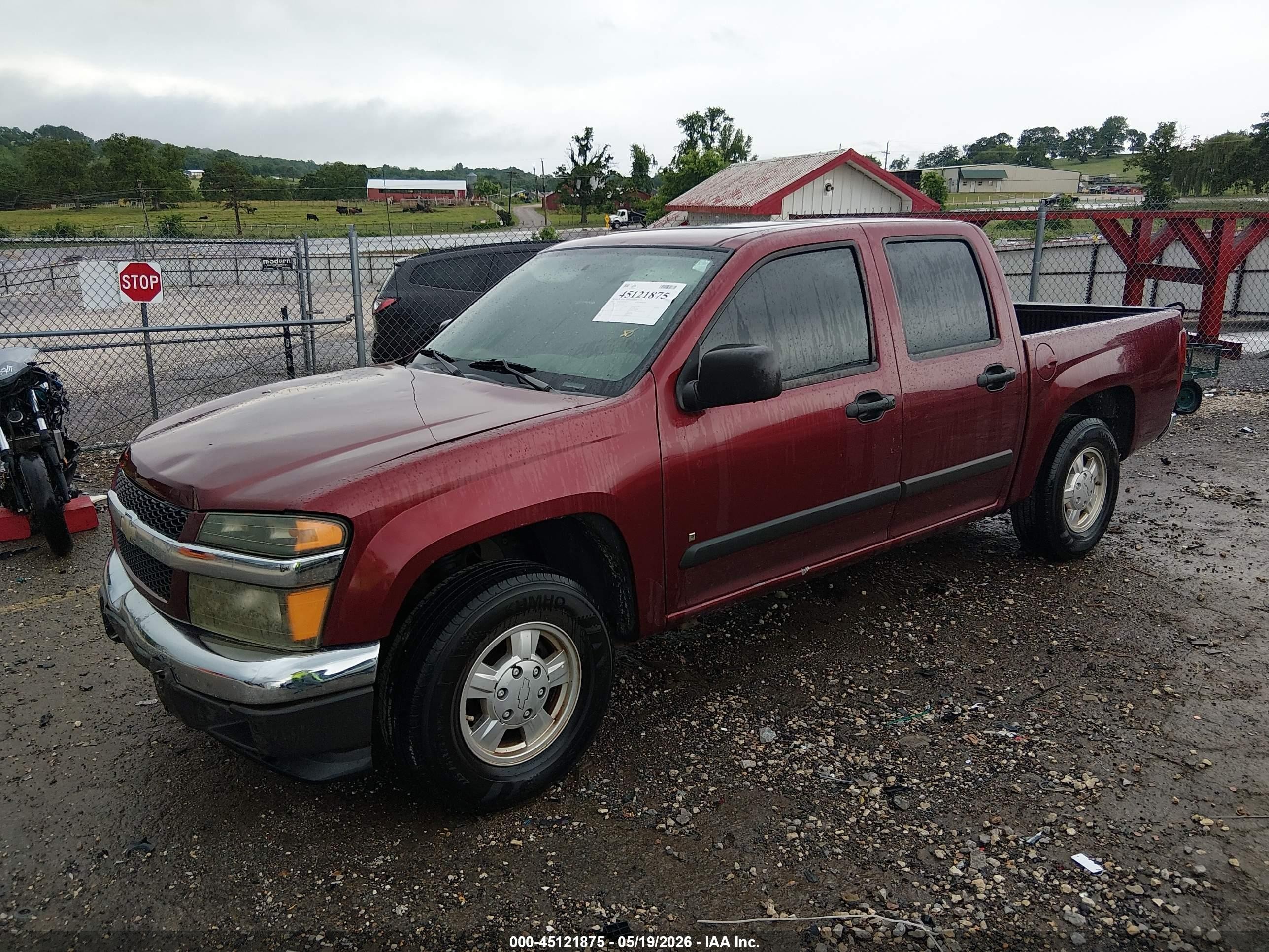 2007 Chevrolet Colorado Lt Red vin: 1GCCS13E478173780