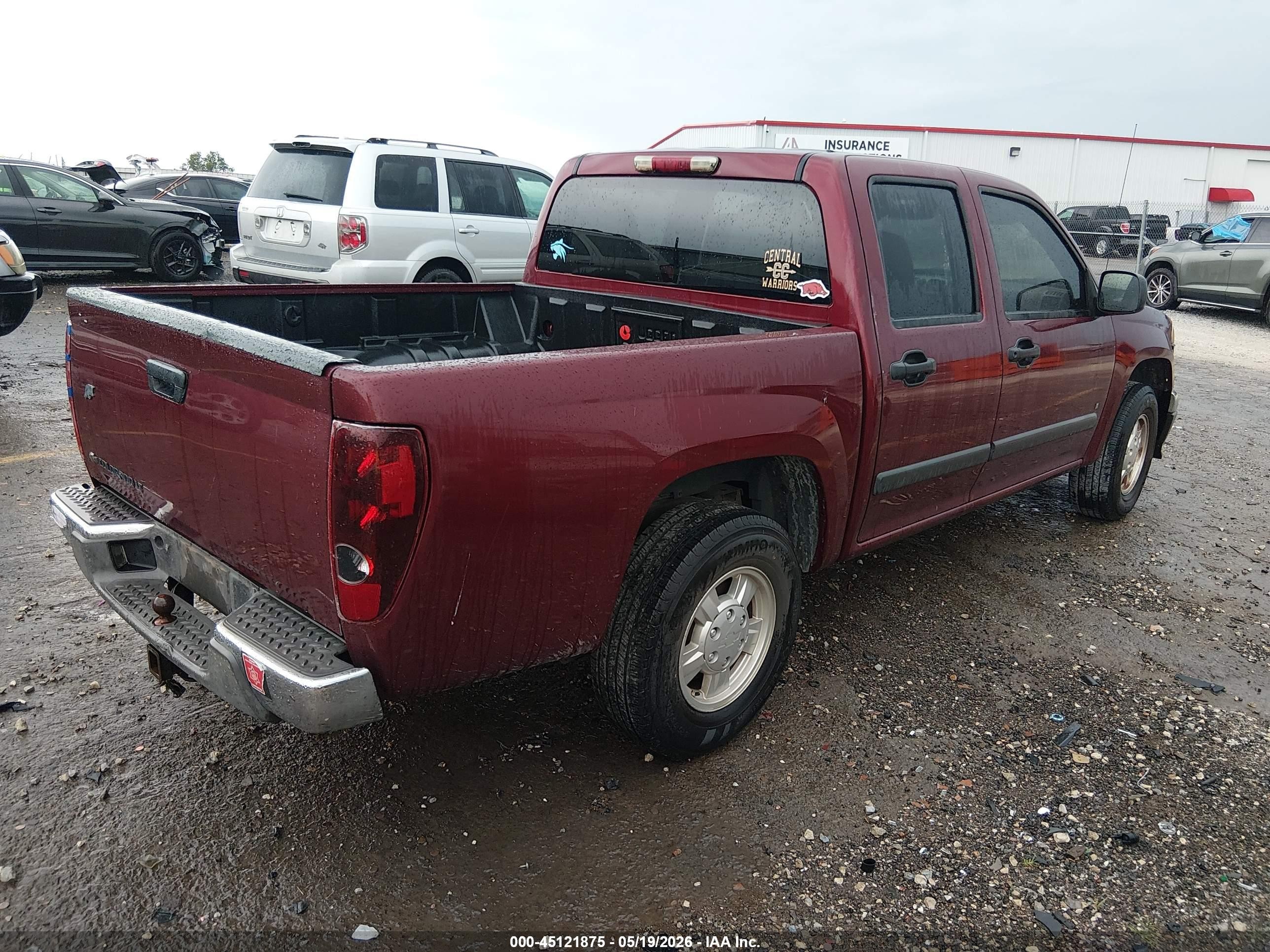 2007 Chevrolet Colorado Lt Red vin: 1GCCS13E478173780