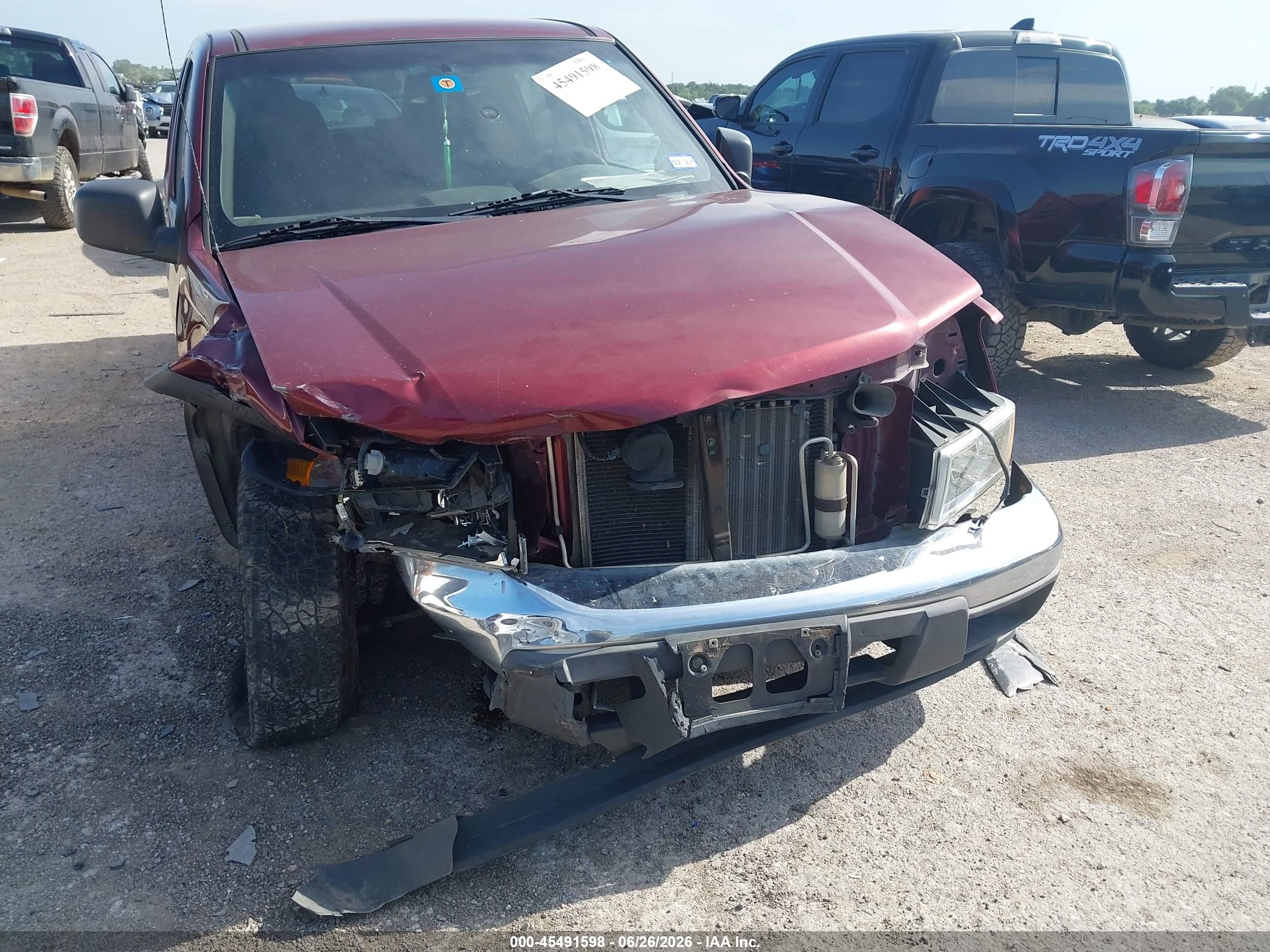 2007 Chevrolet Colorado Lt Maroon vin: 1GCCS13E478220550