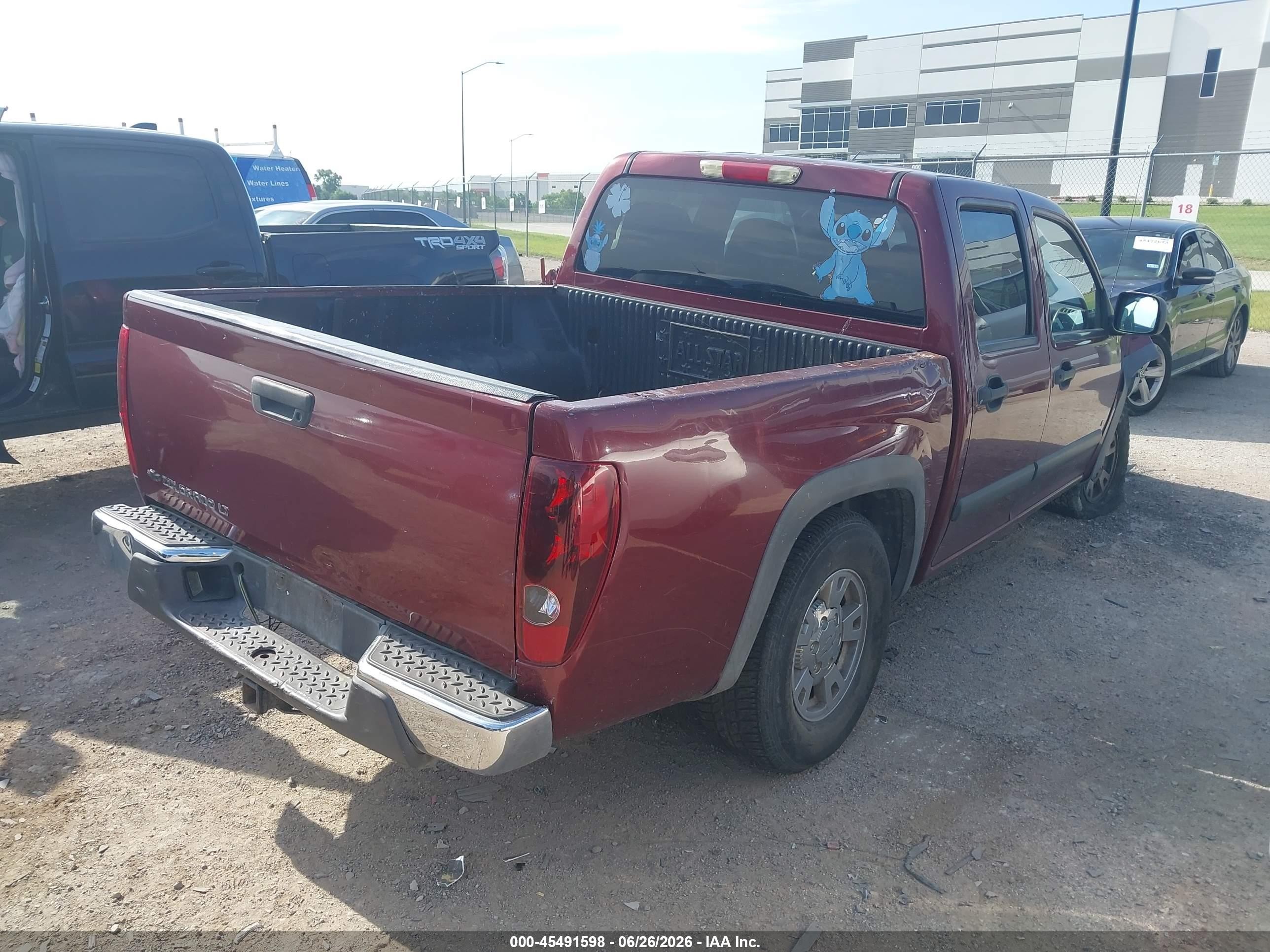 2007 Chevrolet Colorado Lt Maroon vin: 1GCCS13E478220550