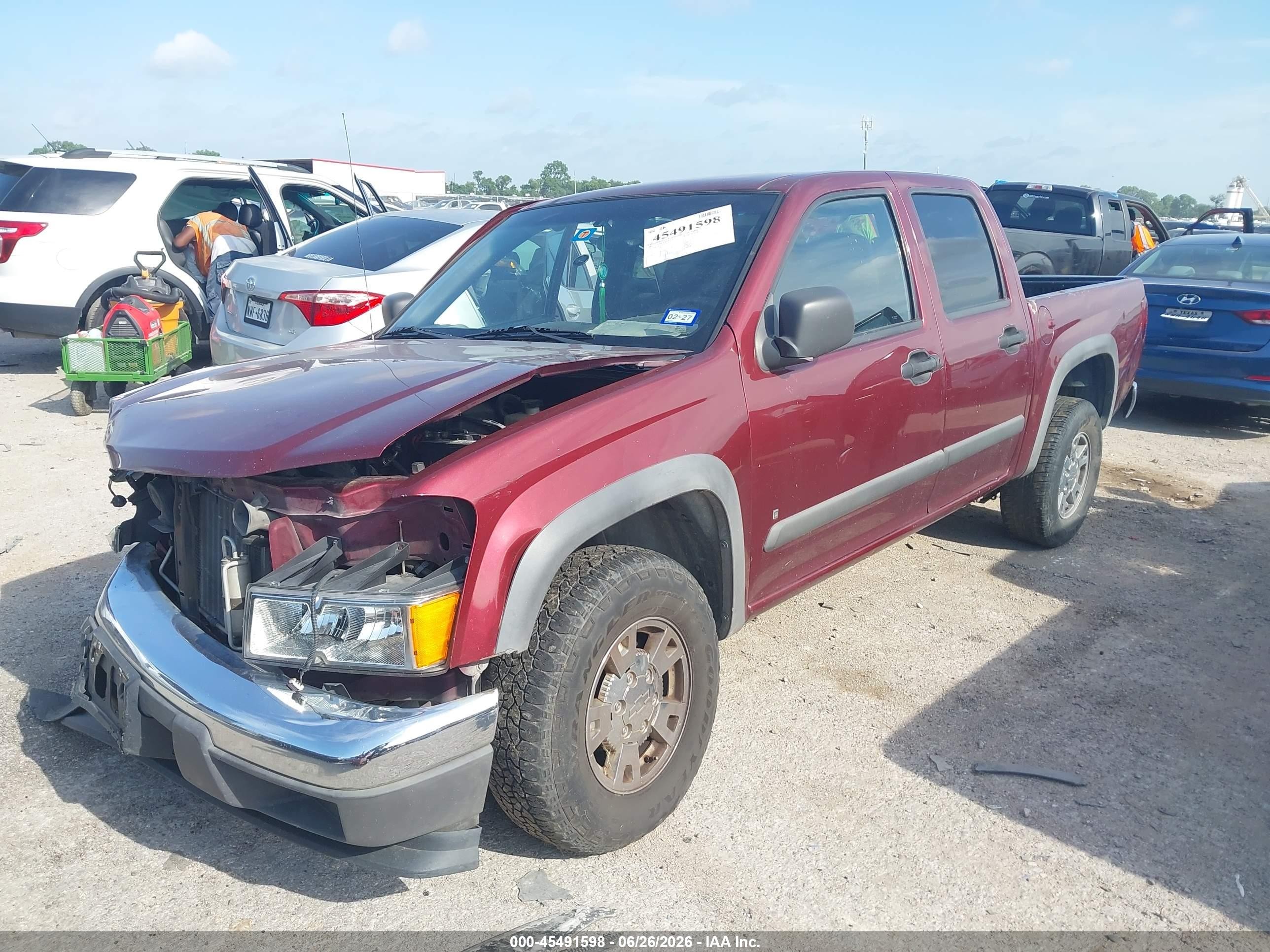 2007 Chevrolet Colorado Lt Maroon vin: 1GCCS13E478220550