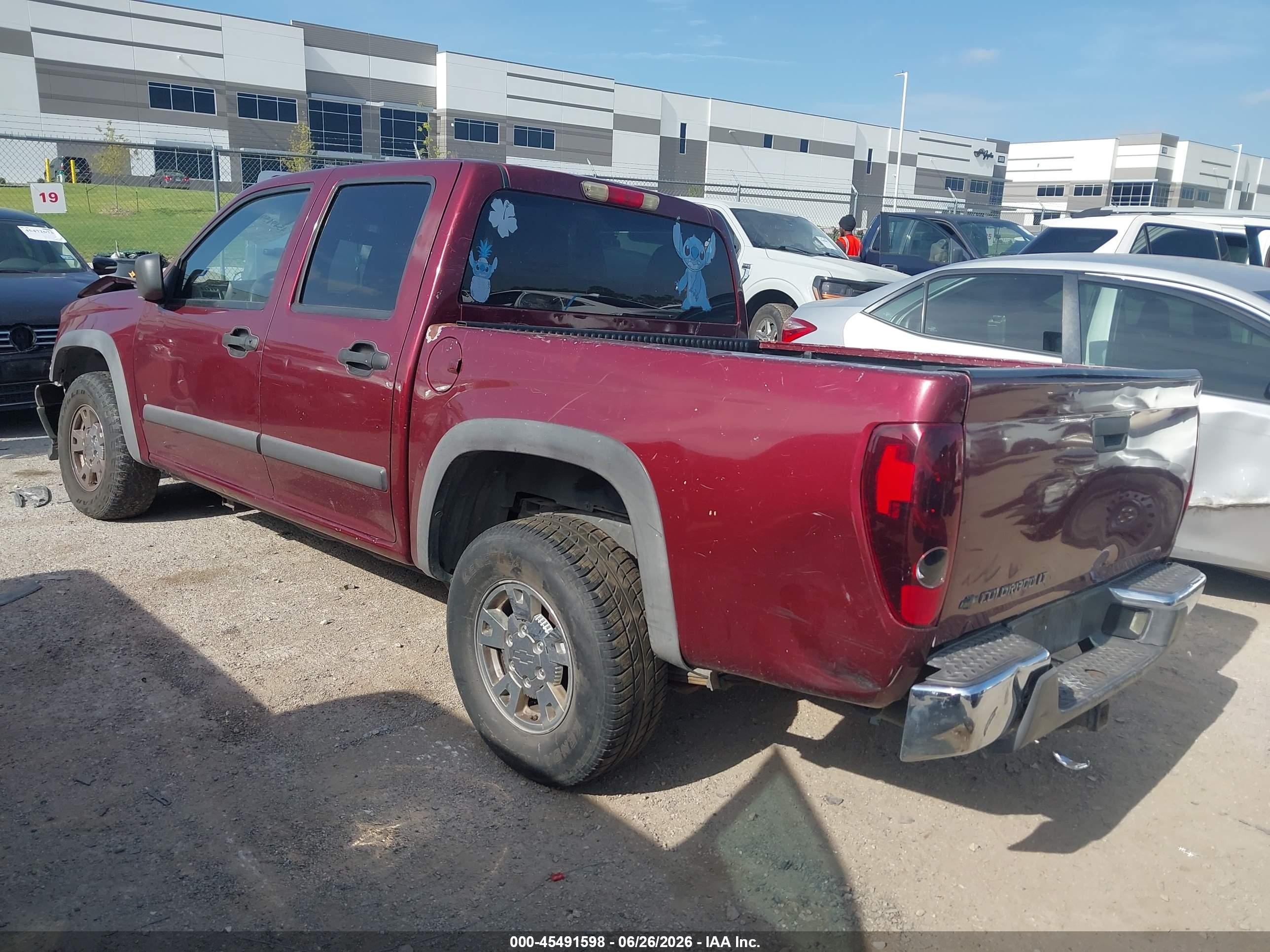 2007 Chevrolet Colorado Lt Maroon vin: 1GCCS13E478220550