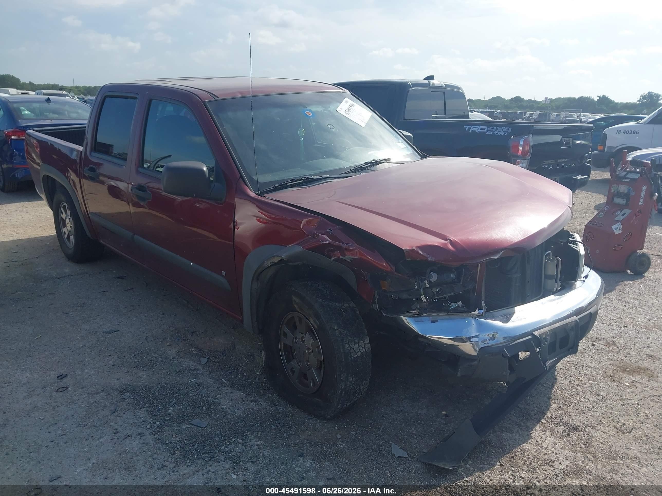 2007 Chevrolet Colorado Lt Maroon vin: 1GCCS13E478220550