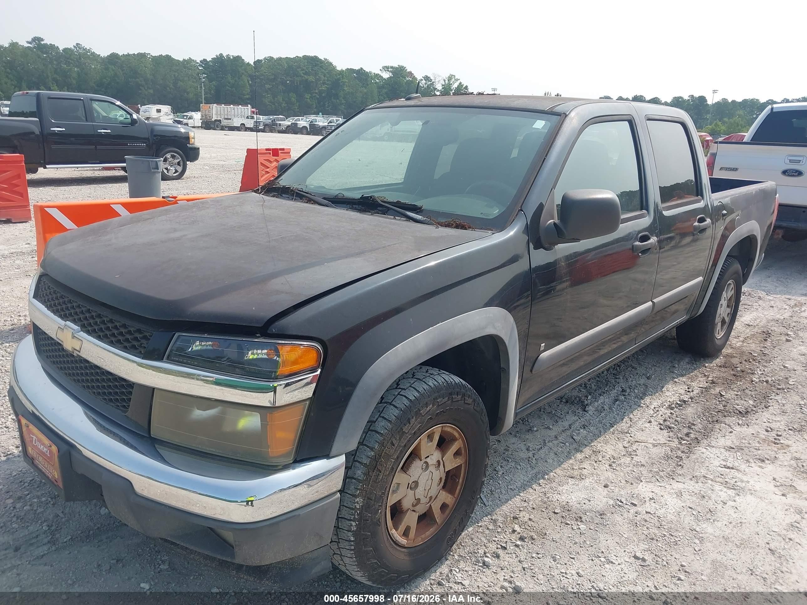 2008 Chevrolet Colorado Lt Black vin: 1GCCS13E488166815