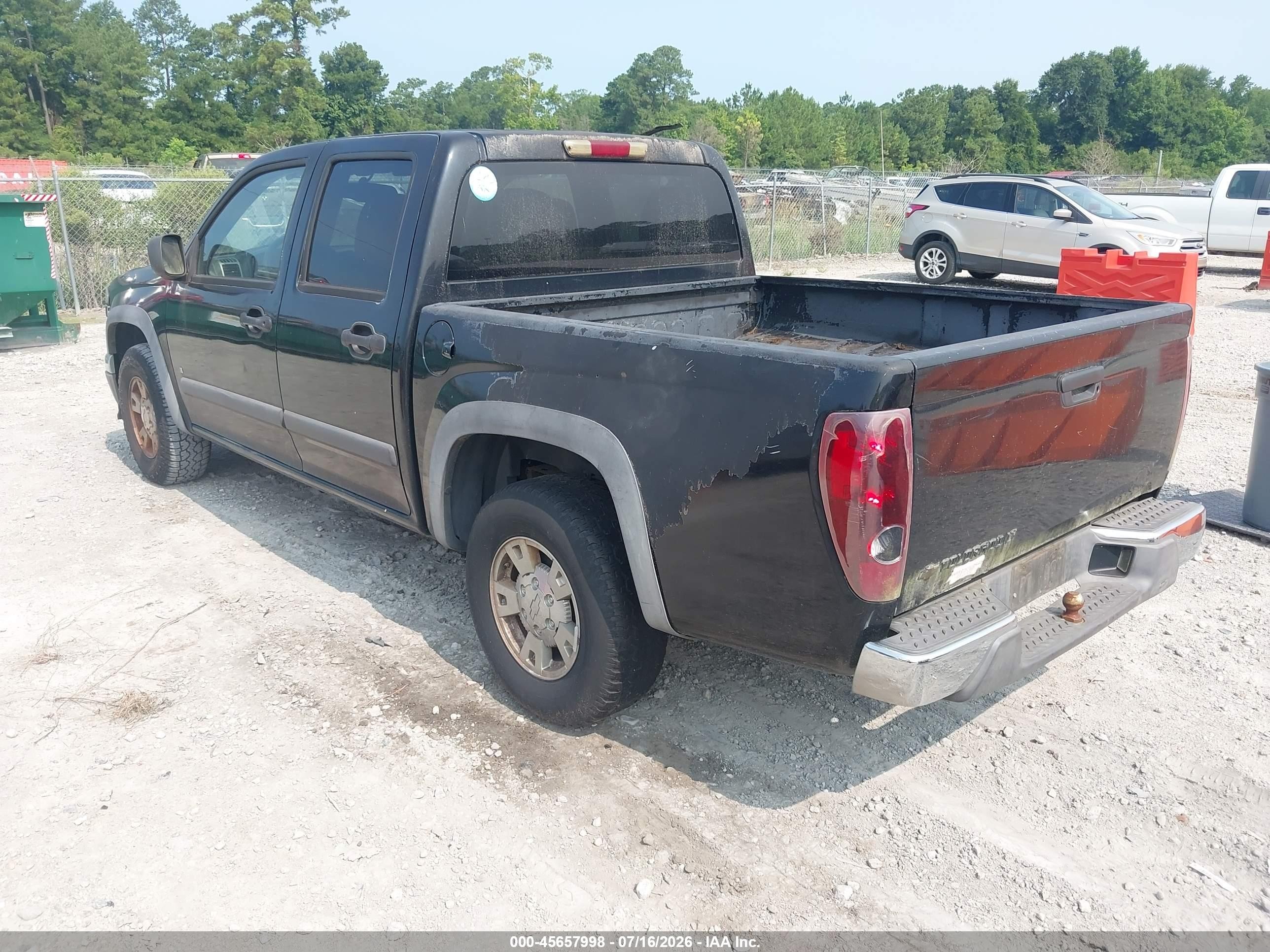 2008 Chevrolet Colorado Lt Black vin: 1GCCS13E488166815