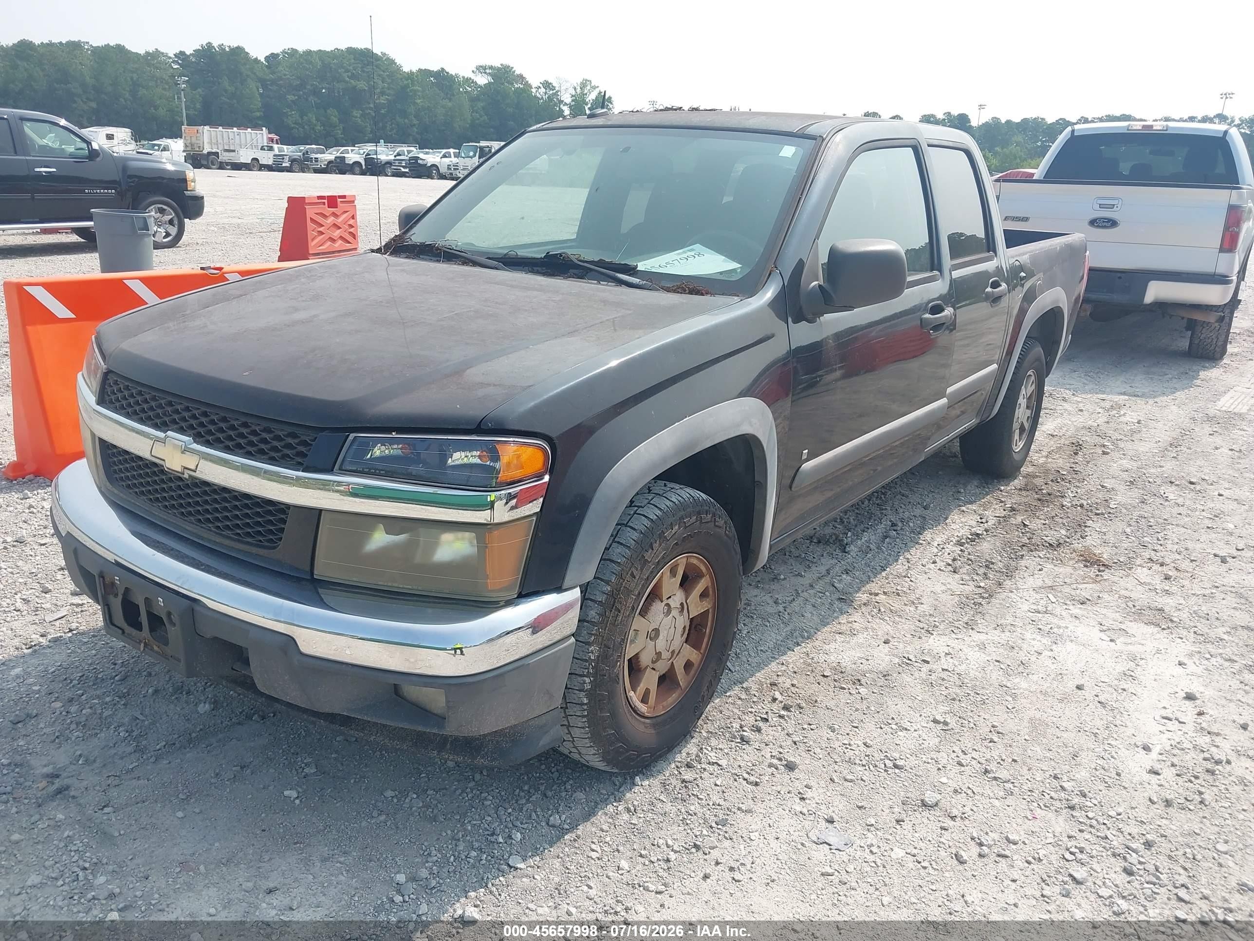 2008 Chevrolet Colorado Lt Black vin: 1GCCS13E488166815