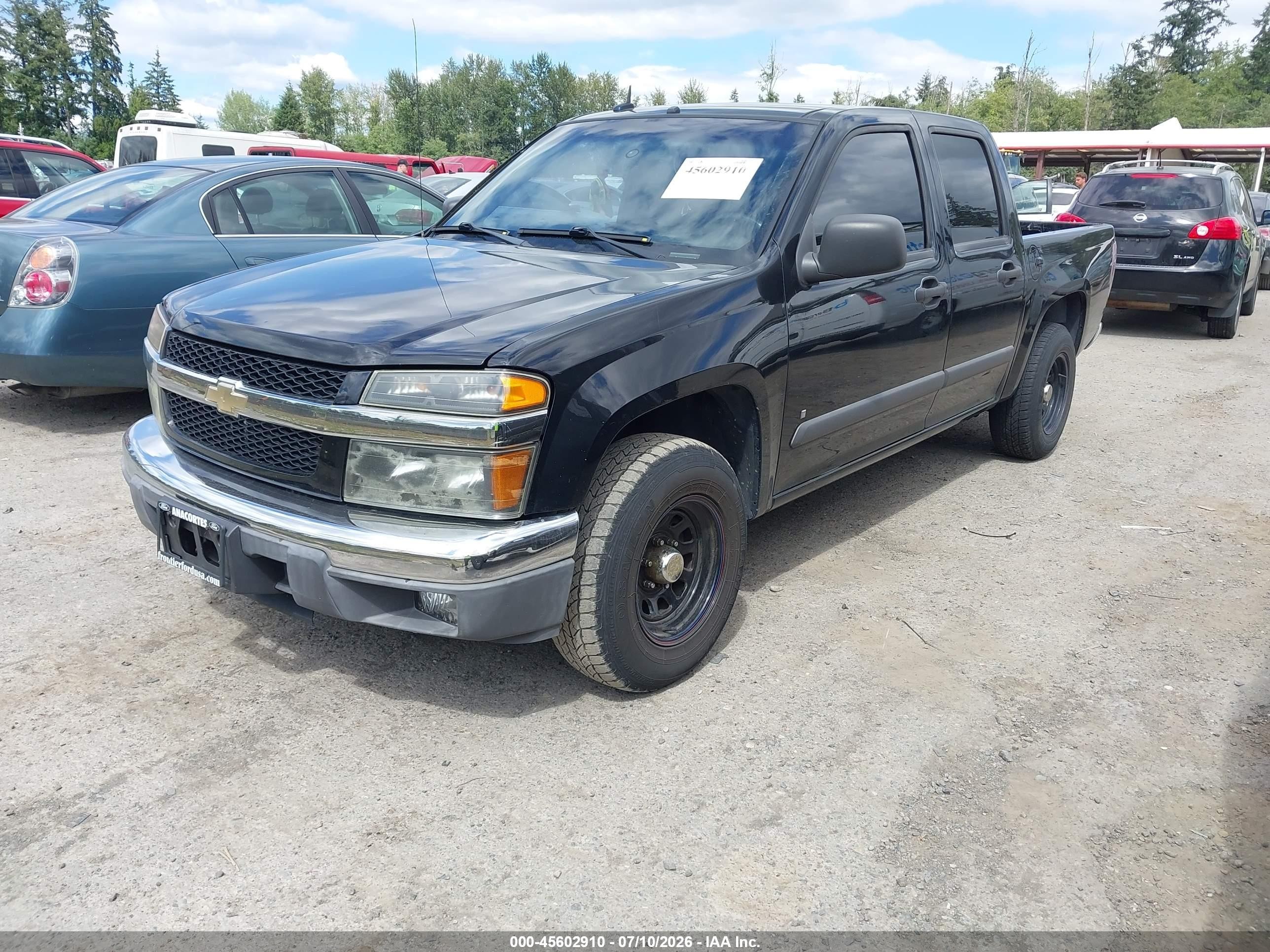 2008 Chevrolet Colorado Lt Black vin: 1GCCS13E588170775