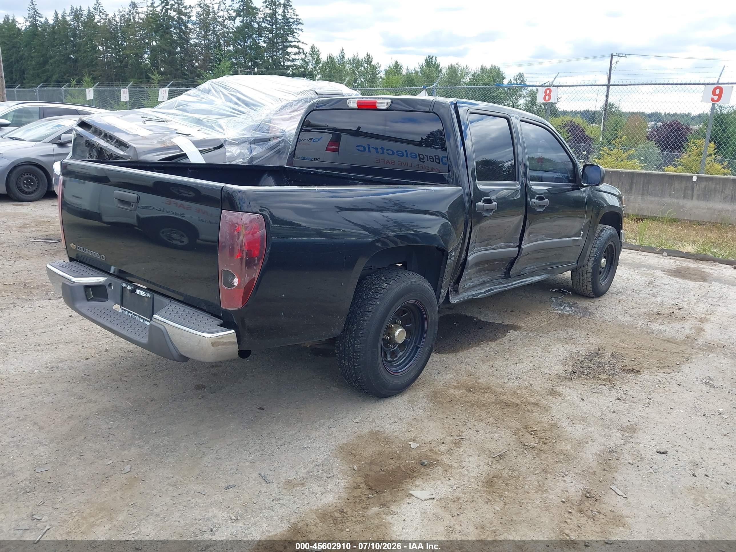 2008 Chevrolet Colorado Lt Black vin: 1GCCS13E588170775