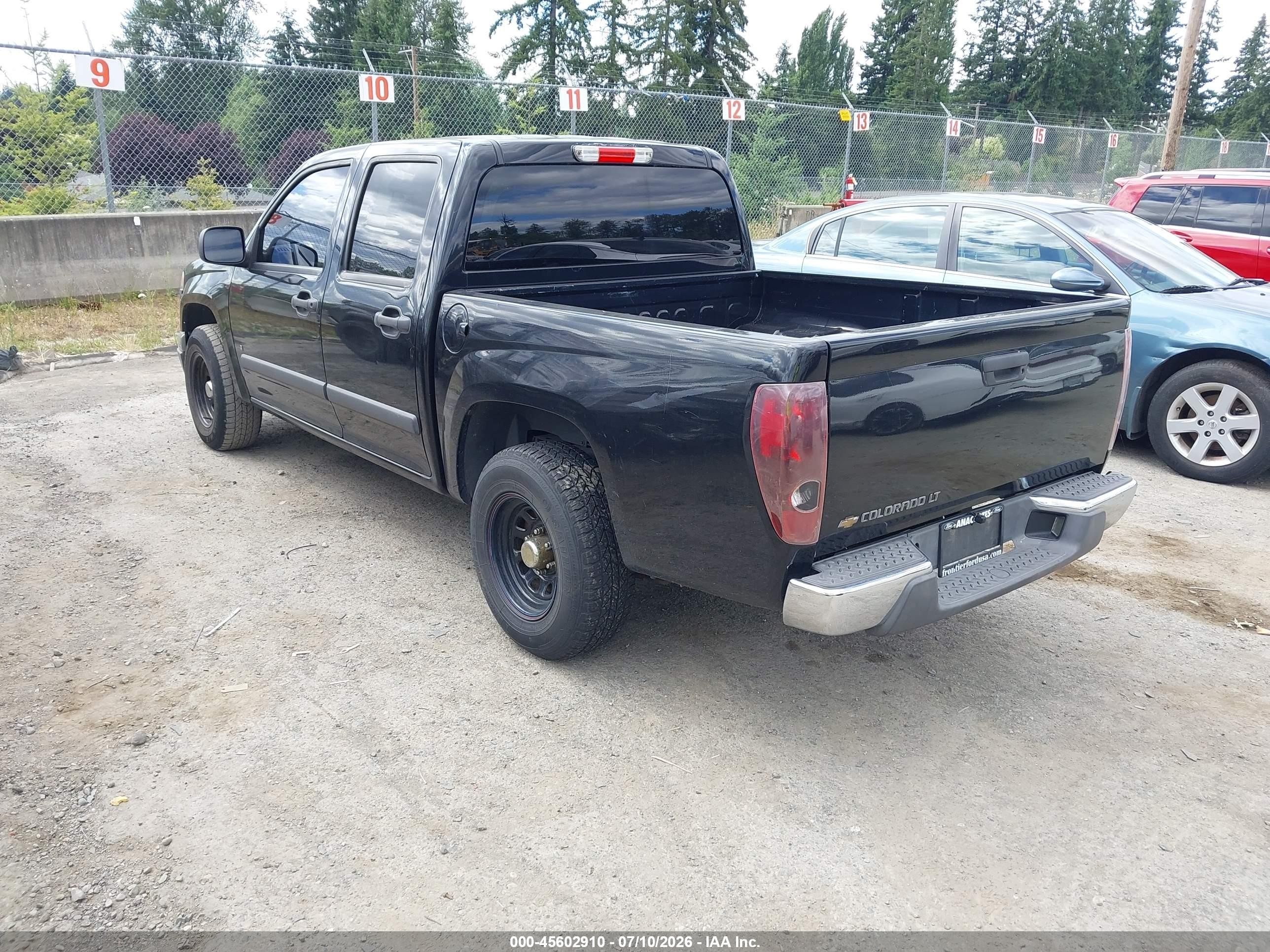 2008 Chevrolet Colorado Lt Black vin: 1GCCS13E588170775