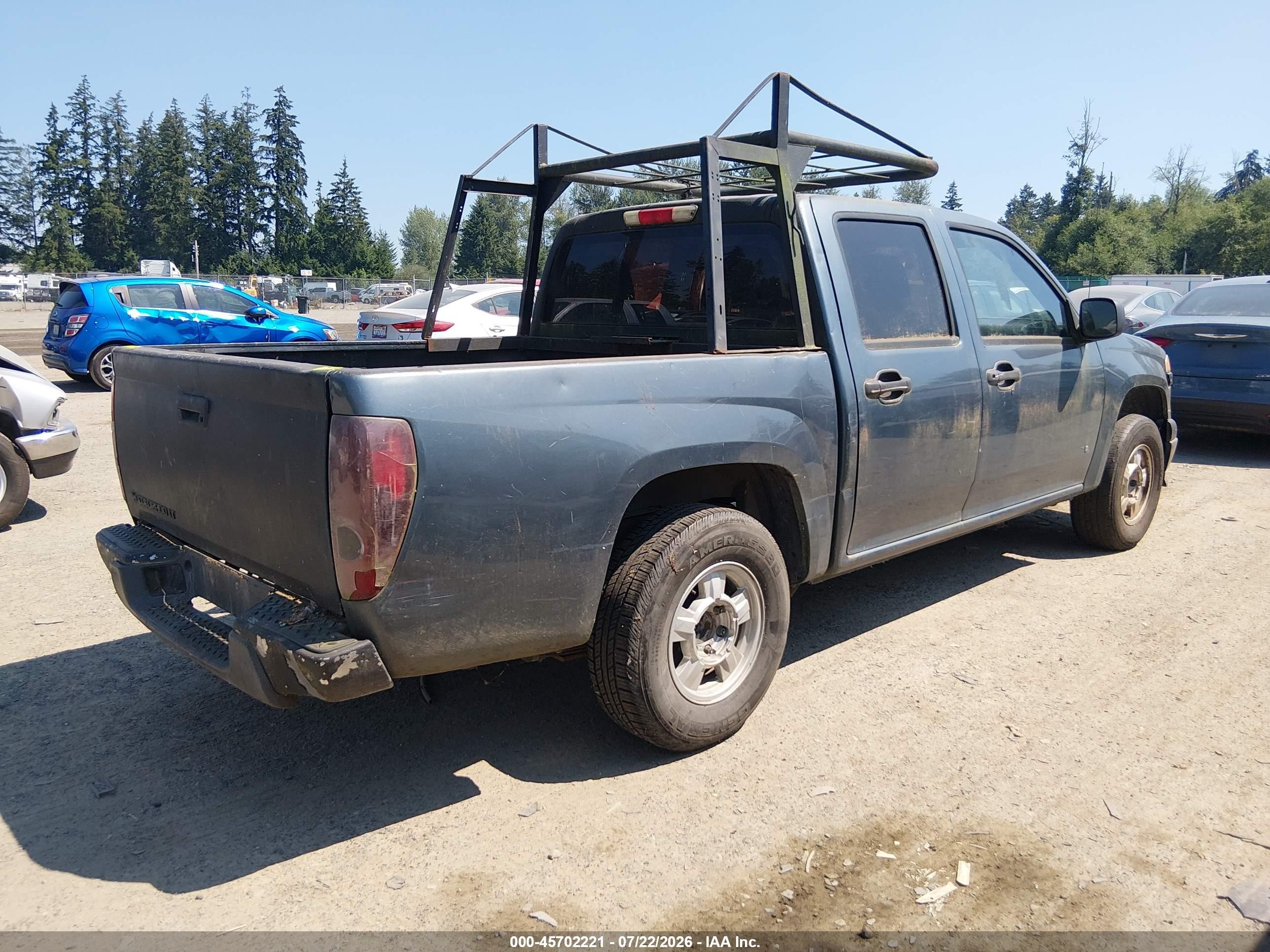 2007 Chevrolet Colorado Lt Gray vin: 1GCCS13E778144662