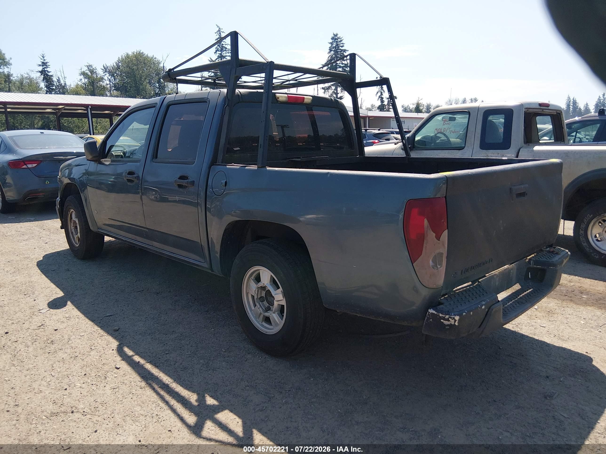 2007 Chevrolet Colorado Lt Gray vin: 1GCCS13E778144662