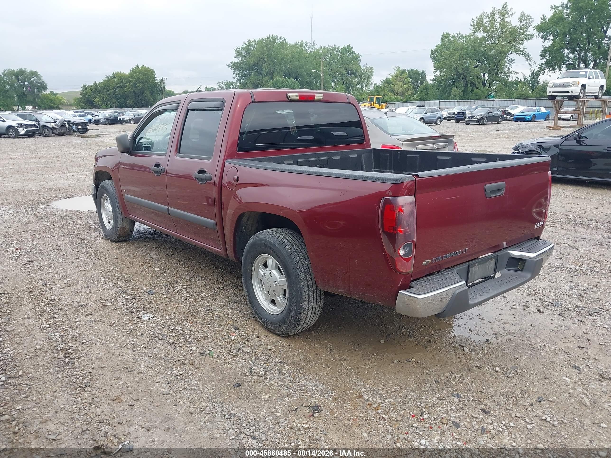 2008 Chevrolet Colorado Lt Красный vin: 1GCCS13E788104728