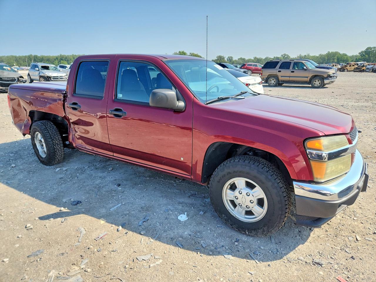 2007 Chevrolet Colorado Maroon vin: 1GCCS13E878175256