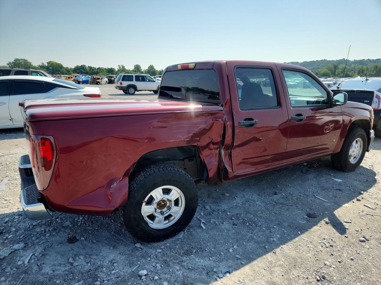 2007 Chevrolet Colorado Maroon vin: 1GCCS13E878175256