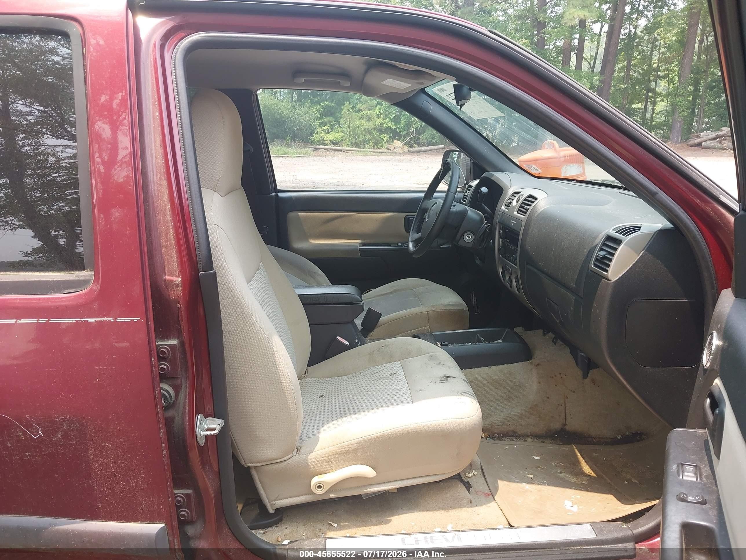 2007 Chevrolet Colorado Lt Бордовый vin: 1GCCS13E878231776