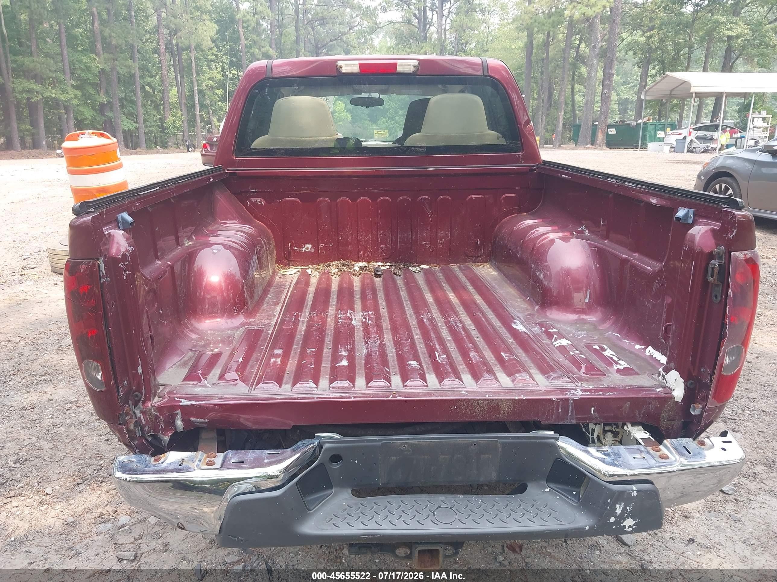 2007 Chevrolet Colorado Lt Бордовый vin: 1GCCS13E878231776