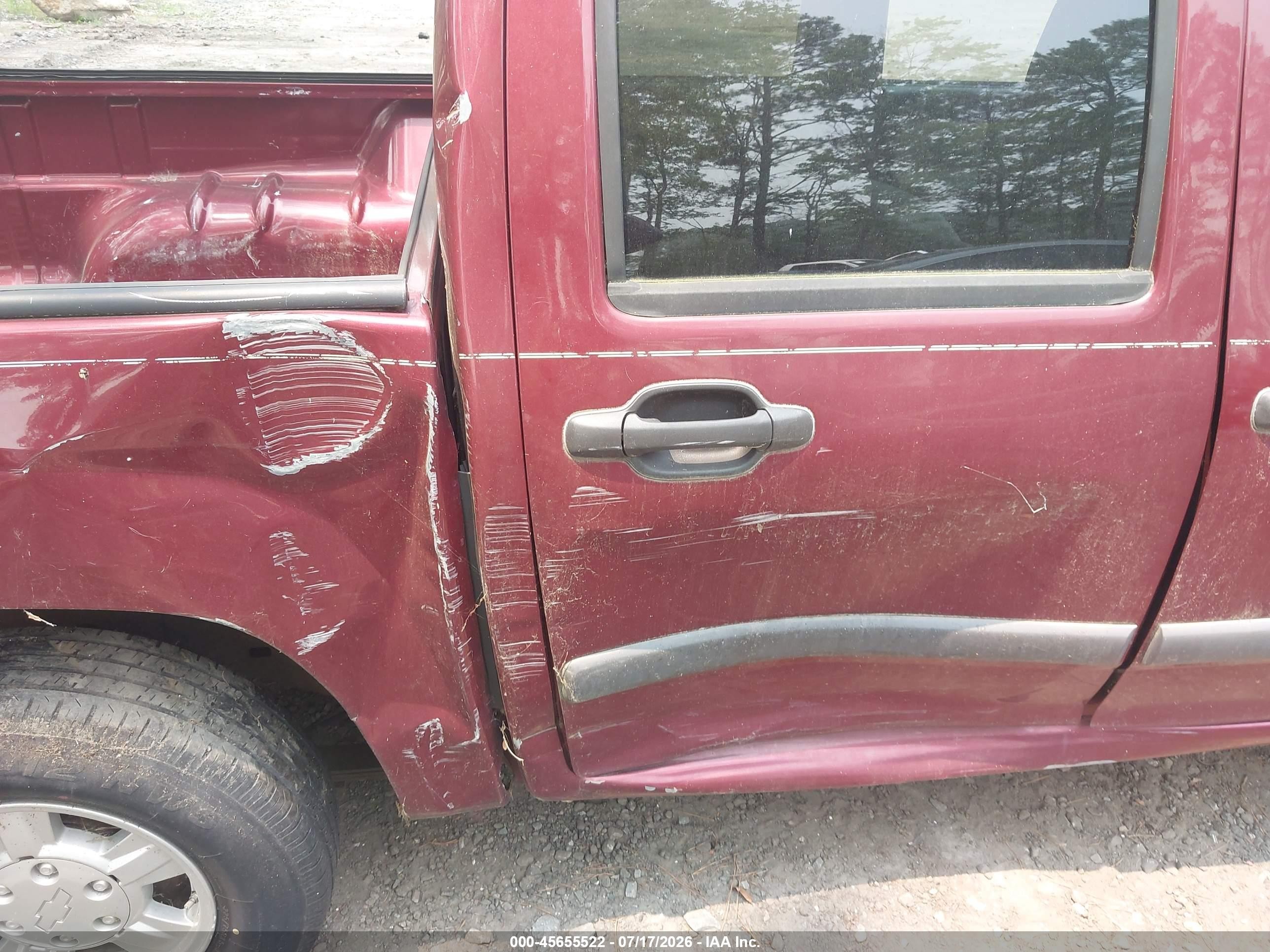 2007 Chevrolet Colorado Lt Бордовый vin: 1GCCS13E878231776