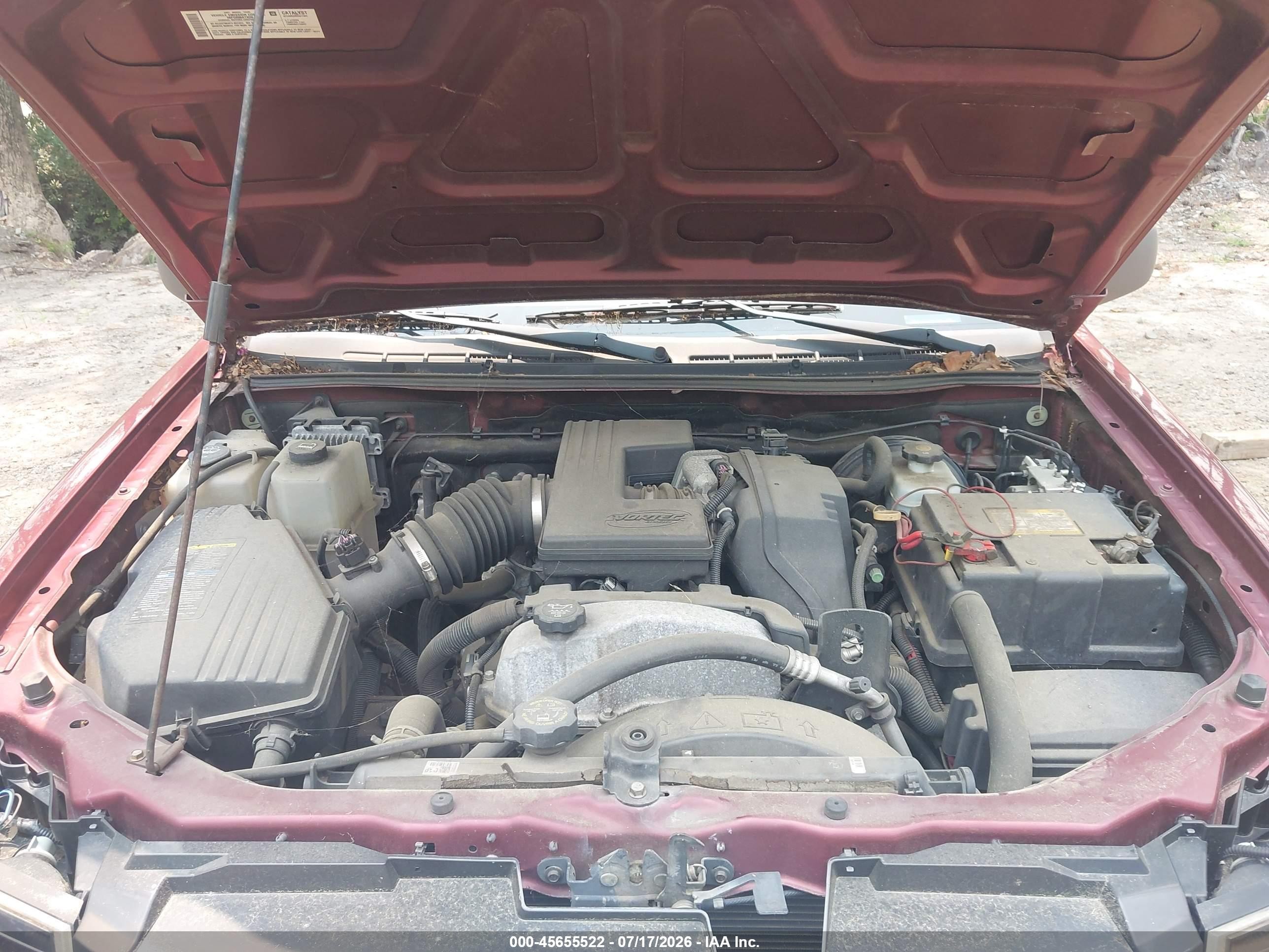 2007 Chevrolet Colorado Lt Бордовый vin: 1GCCS13E878231776