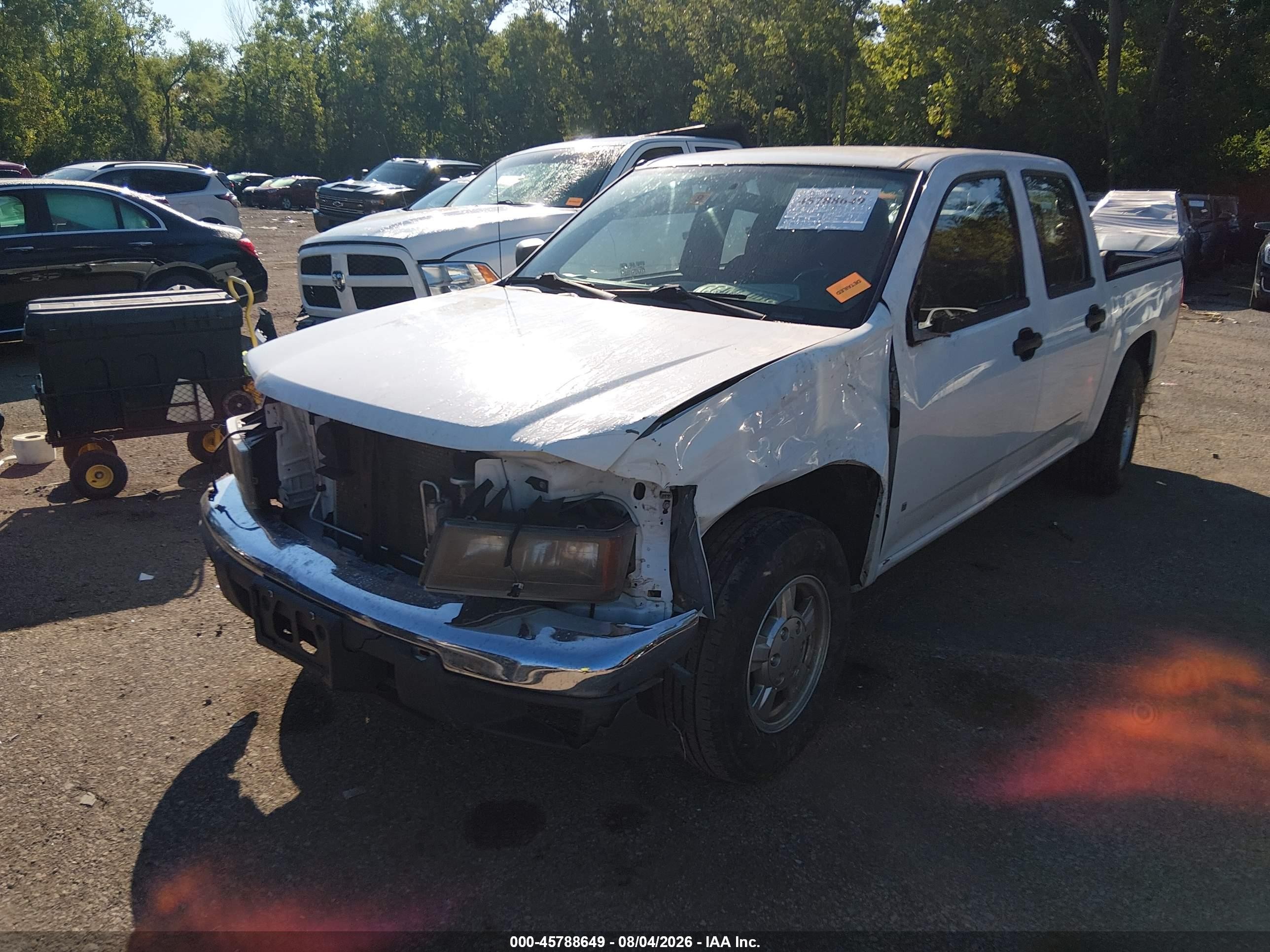 2007 Chevrolet Colorado Lt White vin: 1GCCS13E878249596