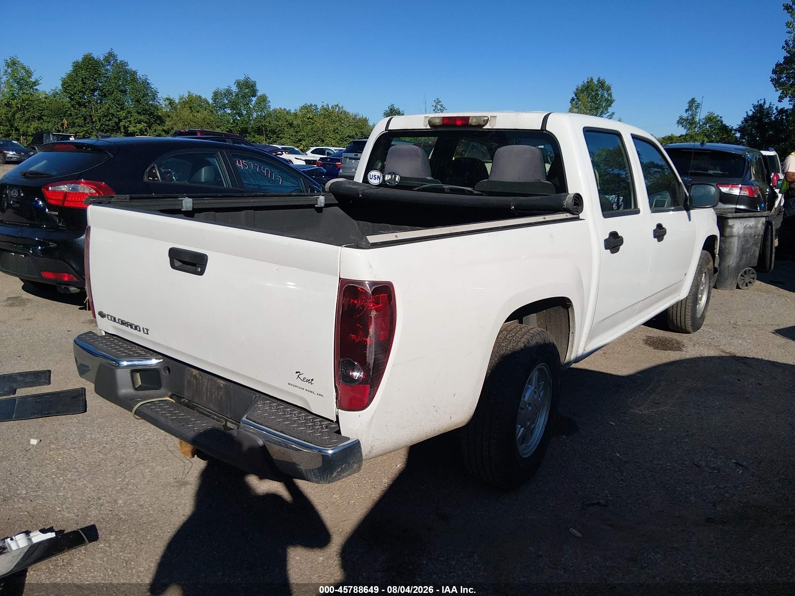 2007 Chevrolet Colorado Lt White vin: 1GCCS13E878249596