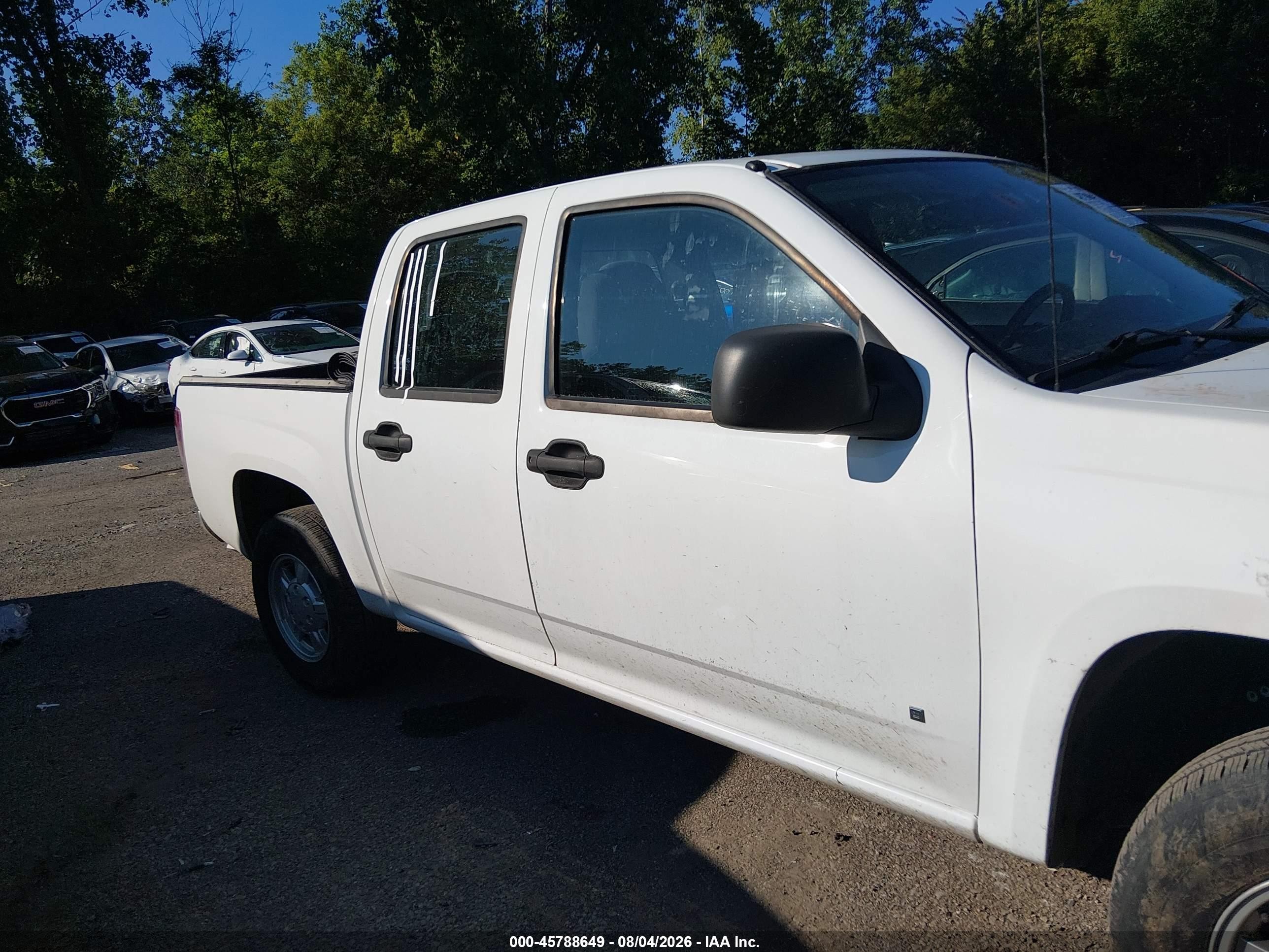 2007 Chevrolet Colorado Lt White vin: 1GCCS13E878249596