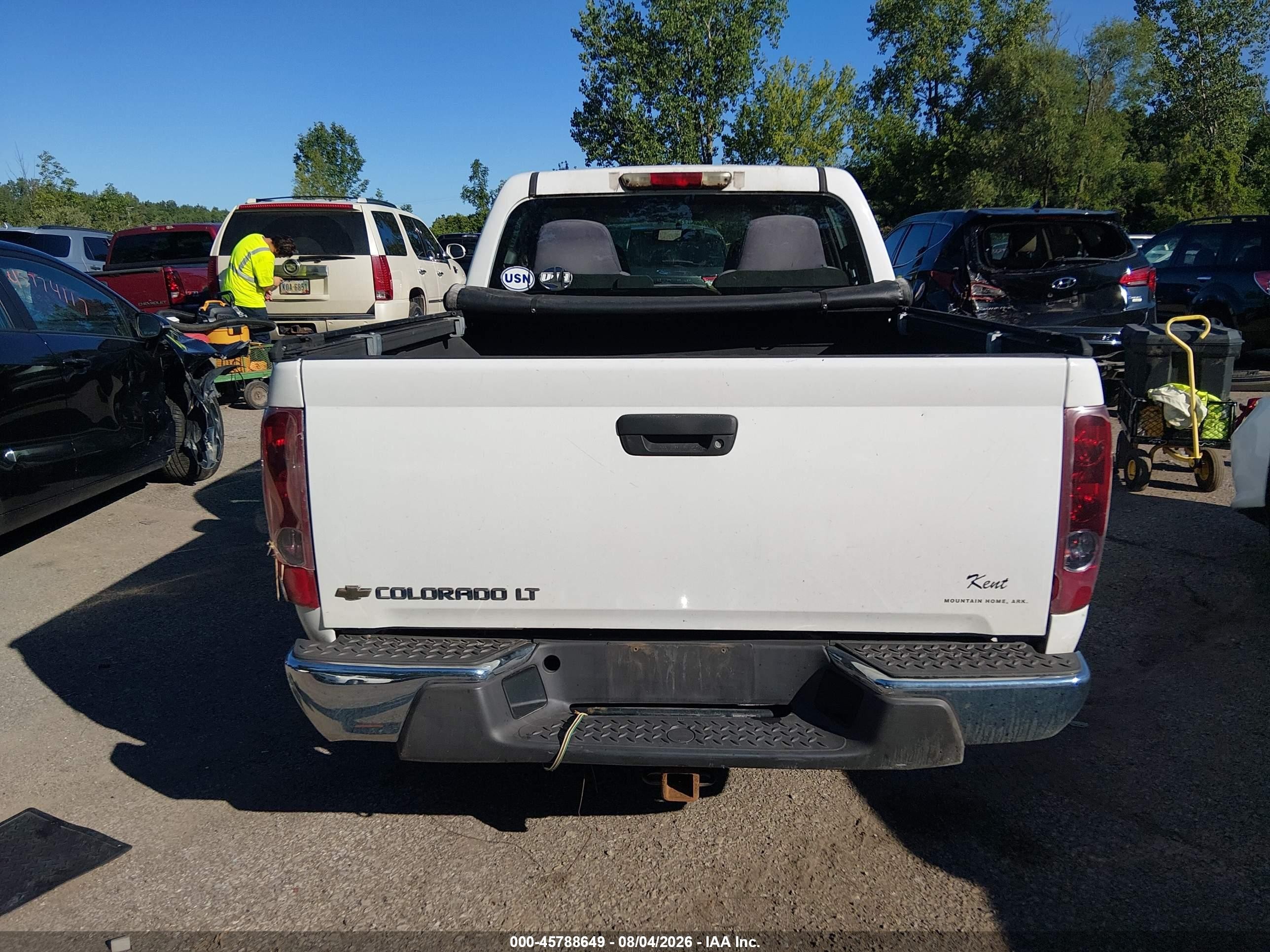 2007 Chevrolet Colorado Lt White vin: 1GCCS13E878249596