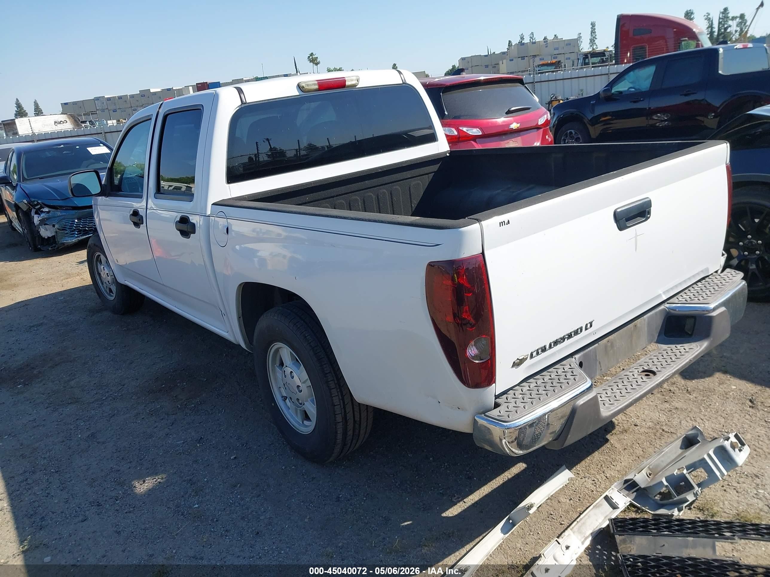 2007 Chevrolet Colorado Lt White vin: 1GCCS13E878251395