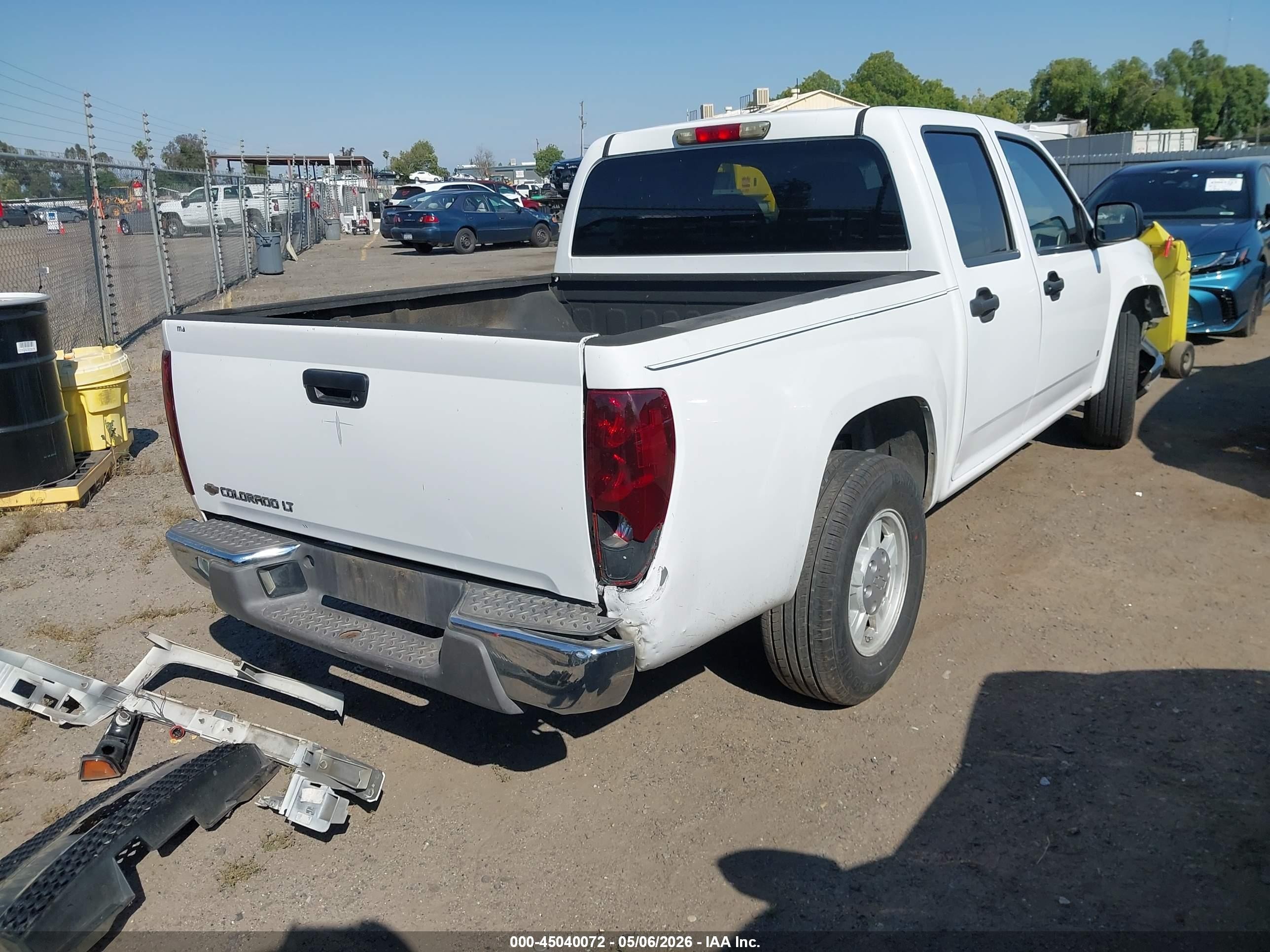 2007 Chevrolet Colorado Lt White vin: 1GCCS13E878251395