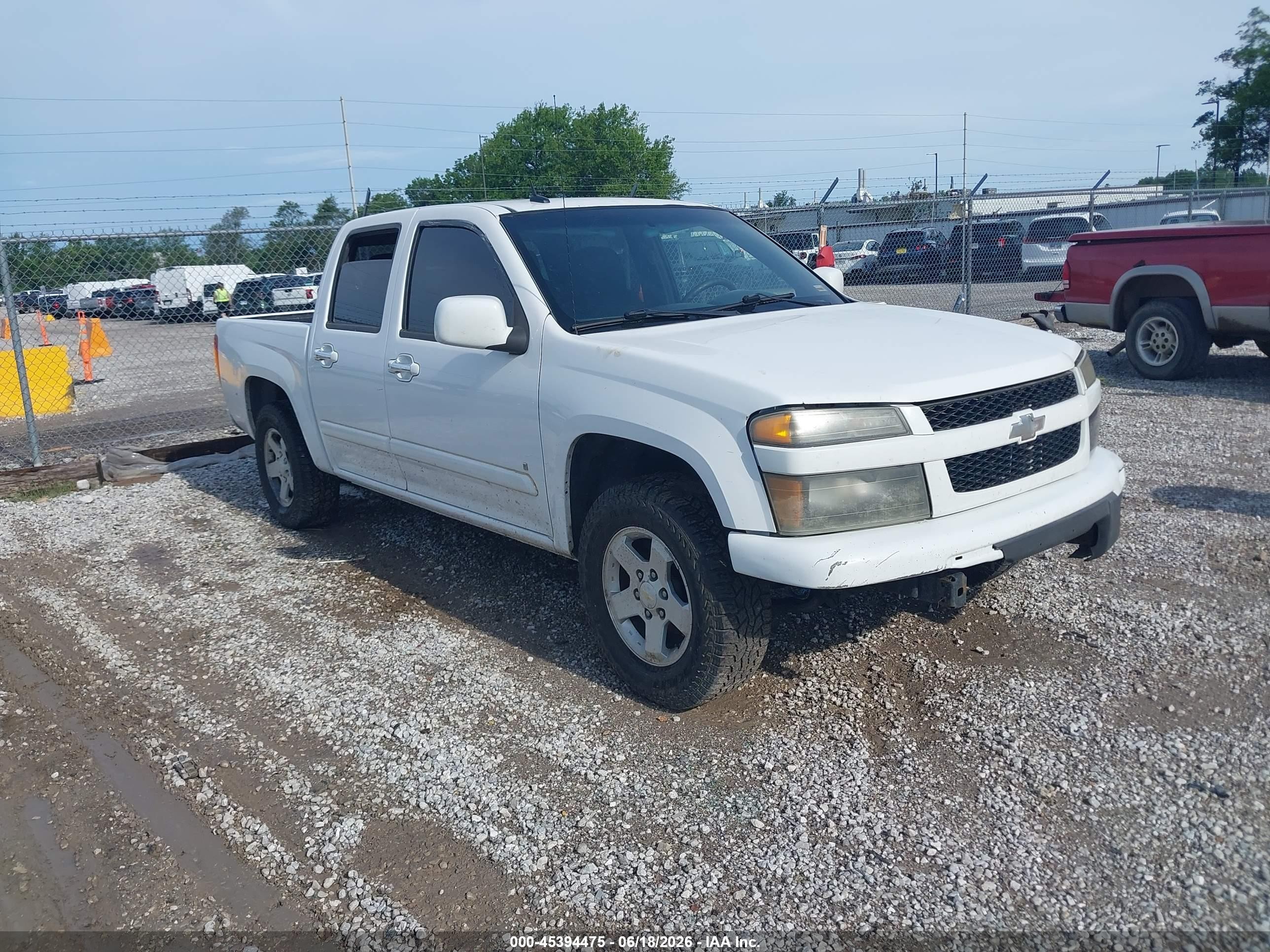 2009 Chevrolet Colorado Lt White vin: 1GCCS13EX98114400