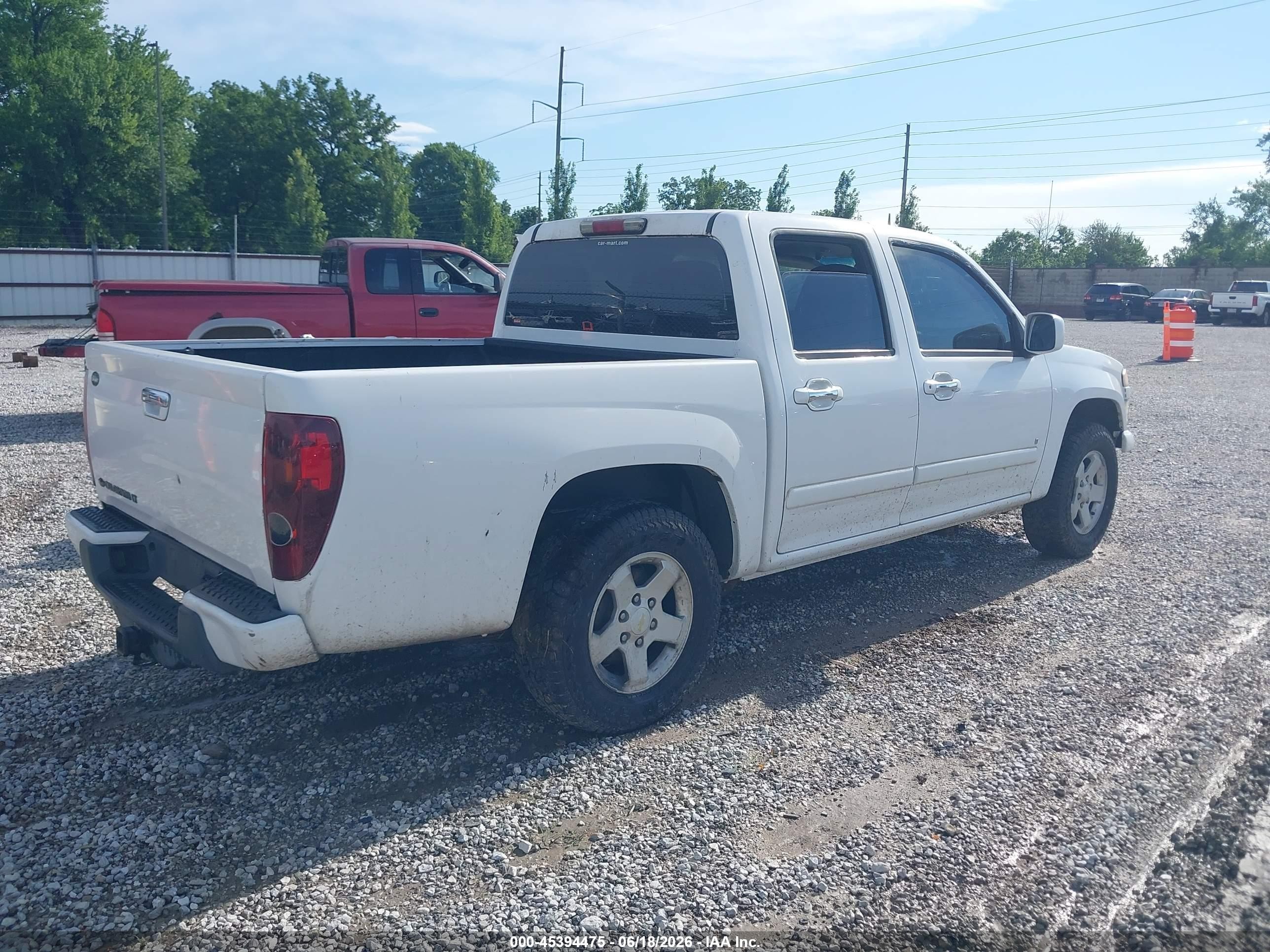 2009 Chevrolet Colorado Lt White vin: 1GCCS13EX98114400