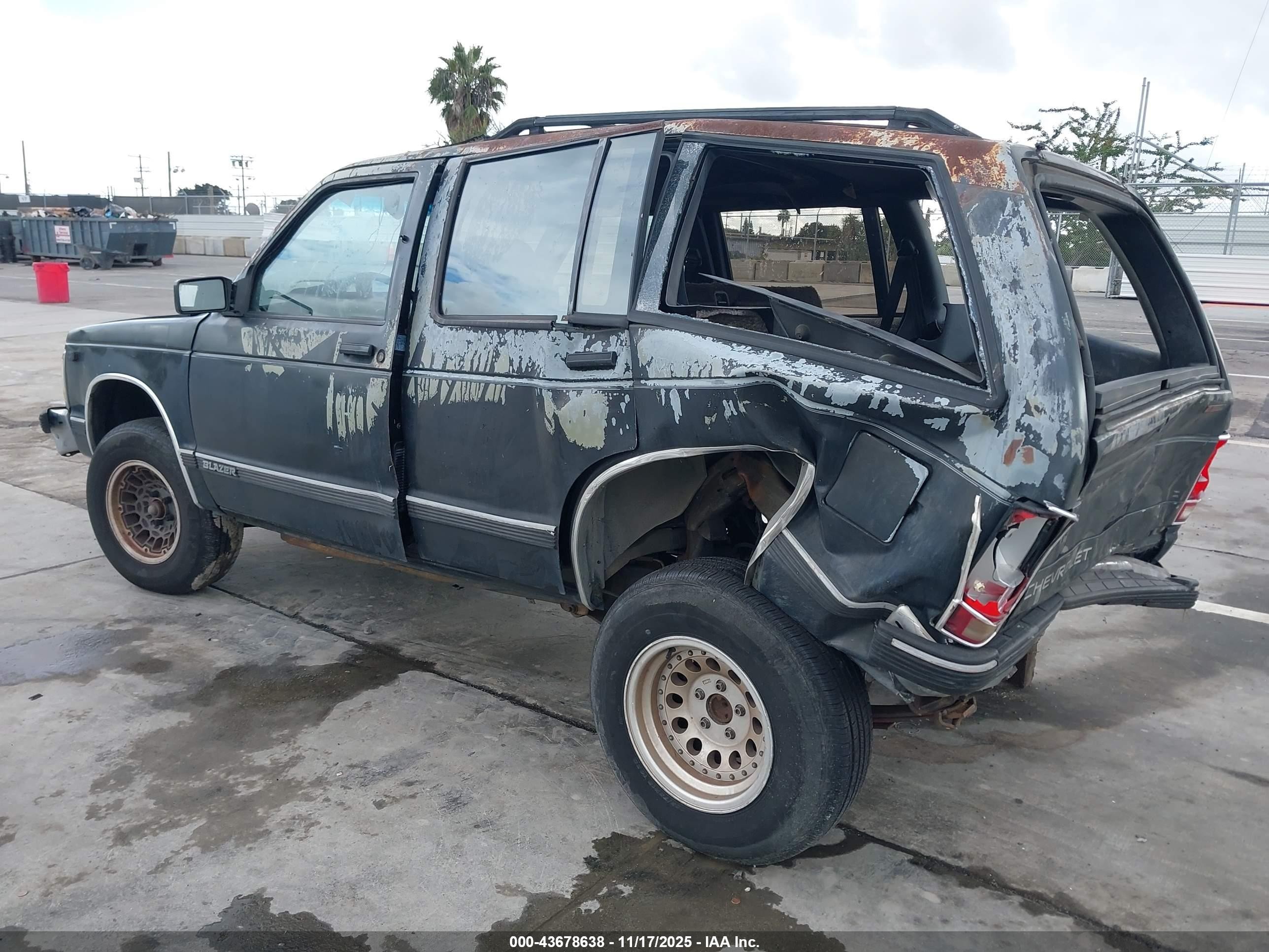 1991 Chevrolet Blazer S10 Black vin: 1GCCS13Z7M2158630