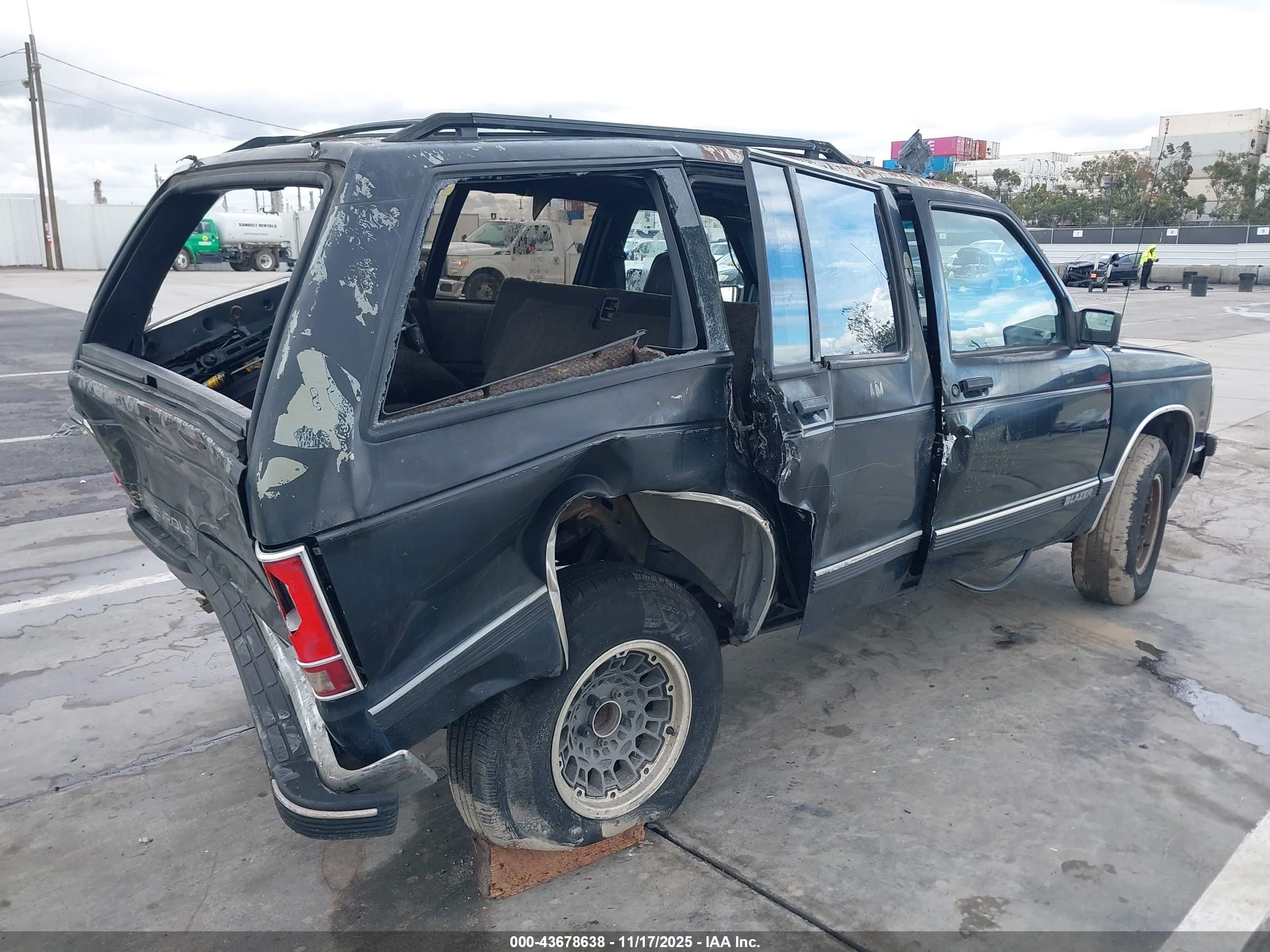 1991 Chevrolet Blazer S10 Black vin: 1GCCS13Z7M2158630