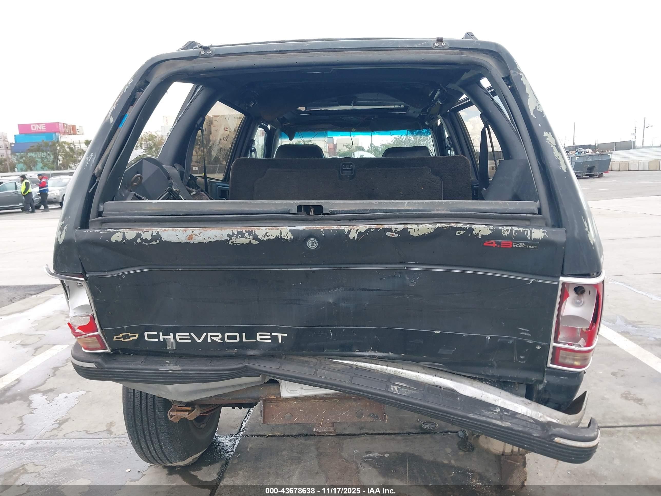 1991 Chevrolet Blazer S10 Black vin: 1GCCS13Z7M2158630