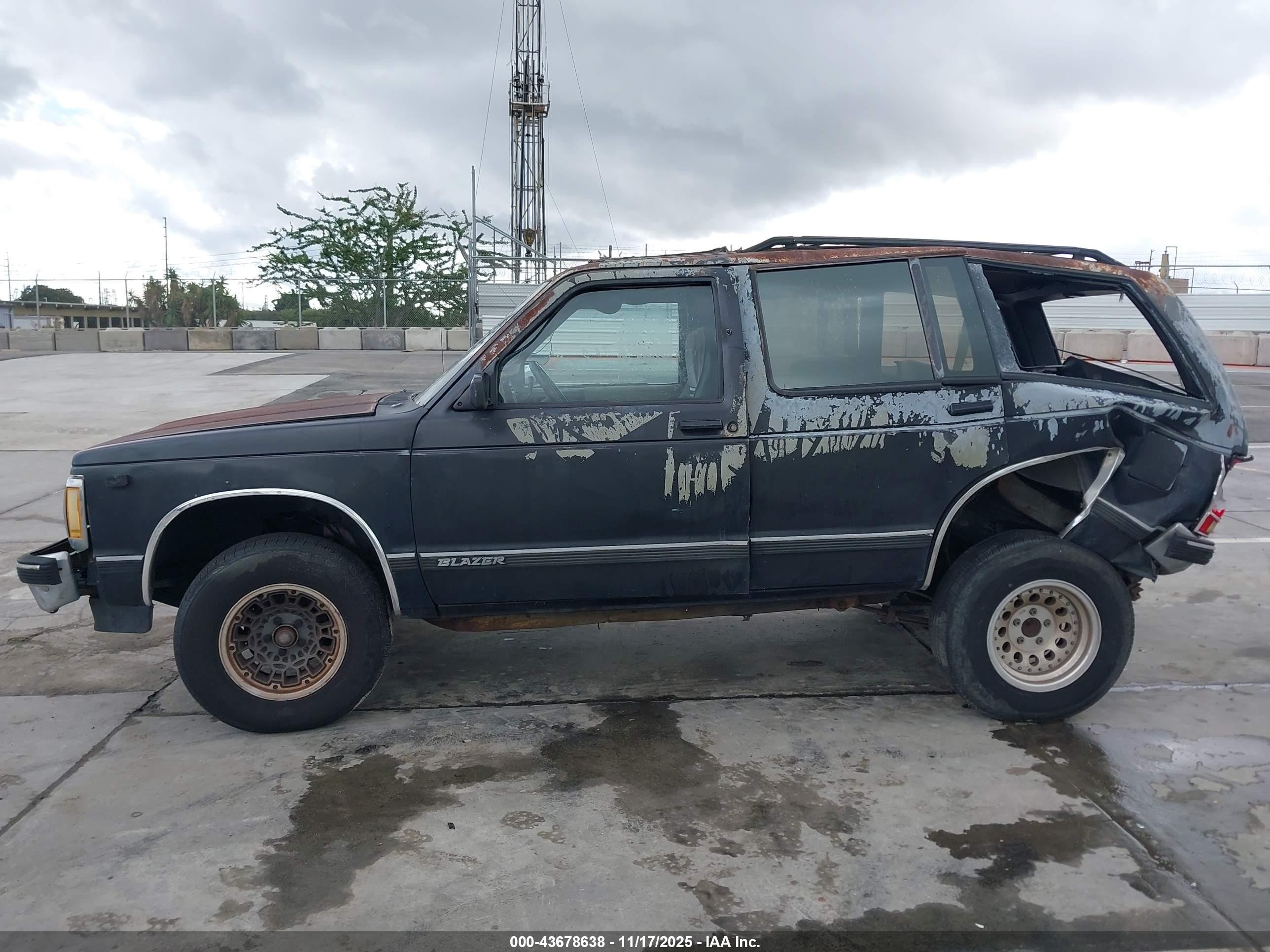 1991 Chevrolet Blazer S10 Black vin: 1GCCS13Z7M2158630