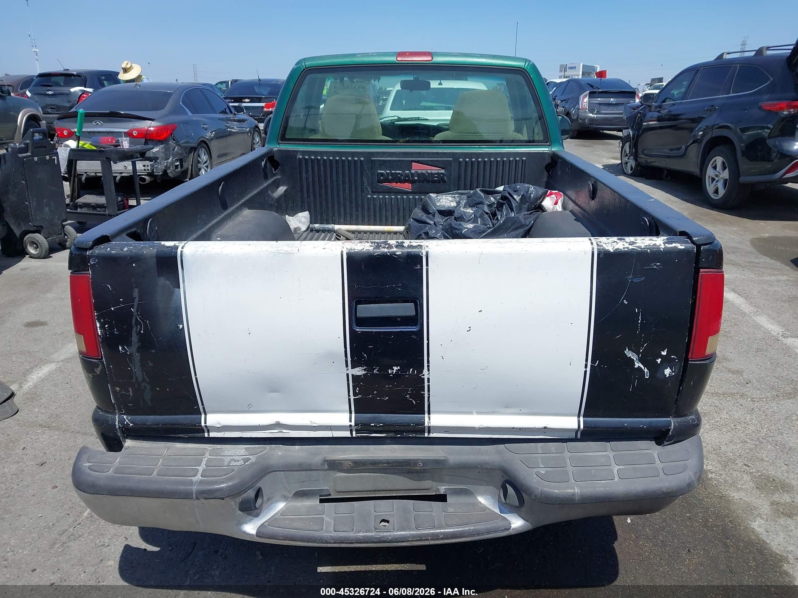 2000 Chevrolet S-10 Ls Green vin: 1GCCS1441Y8186364