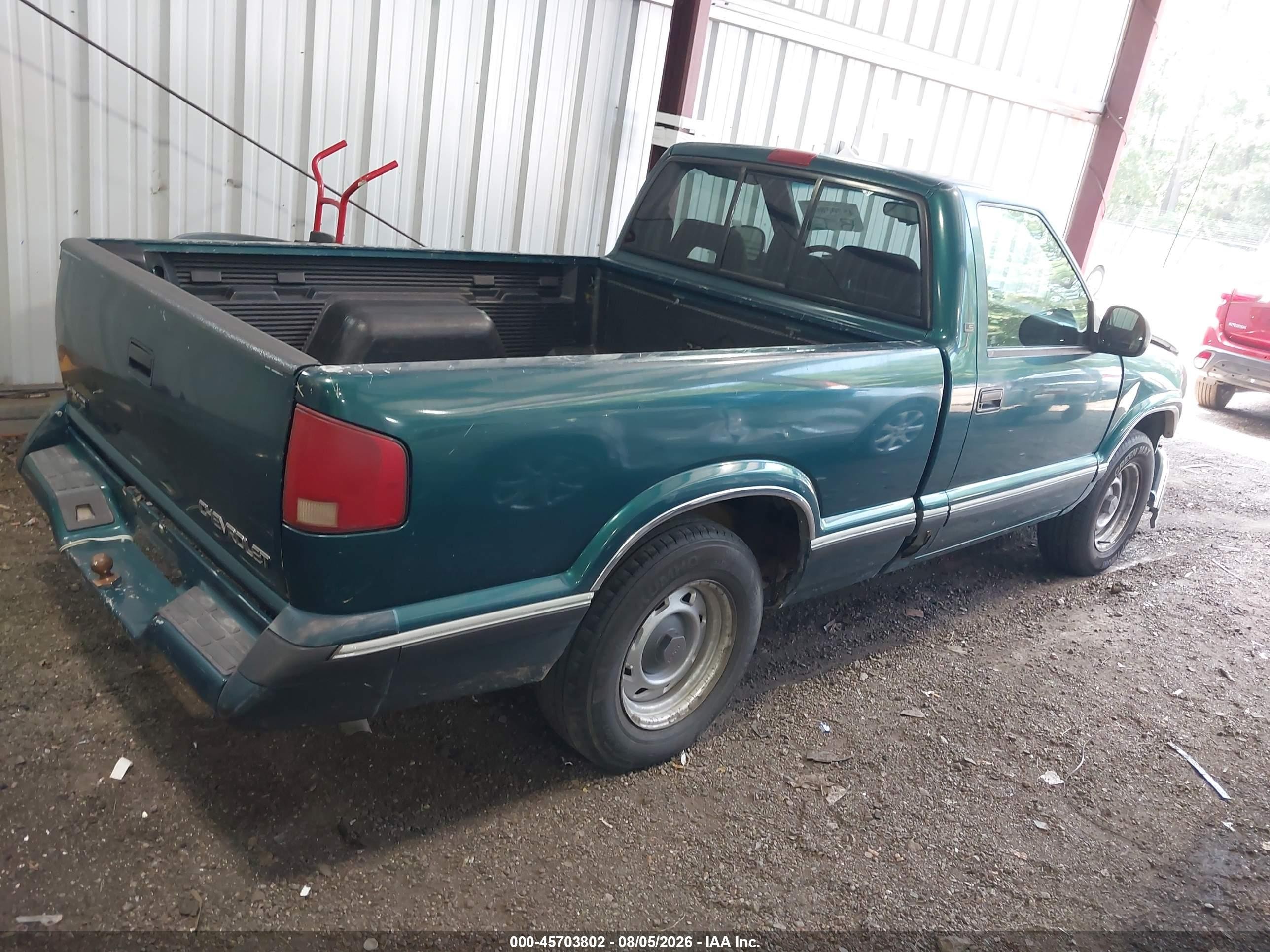1996 Chevrolet S Truck S10 Green vin: 1GCCS1442T8205190