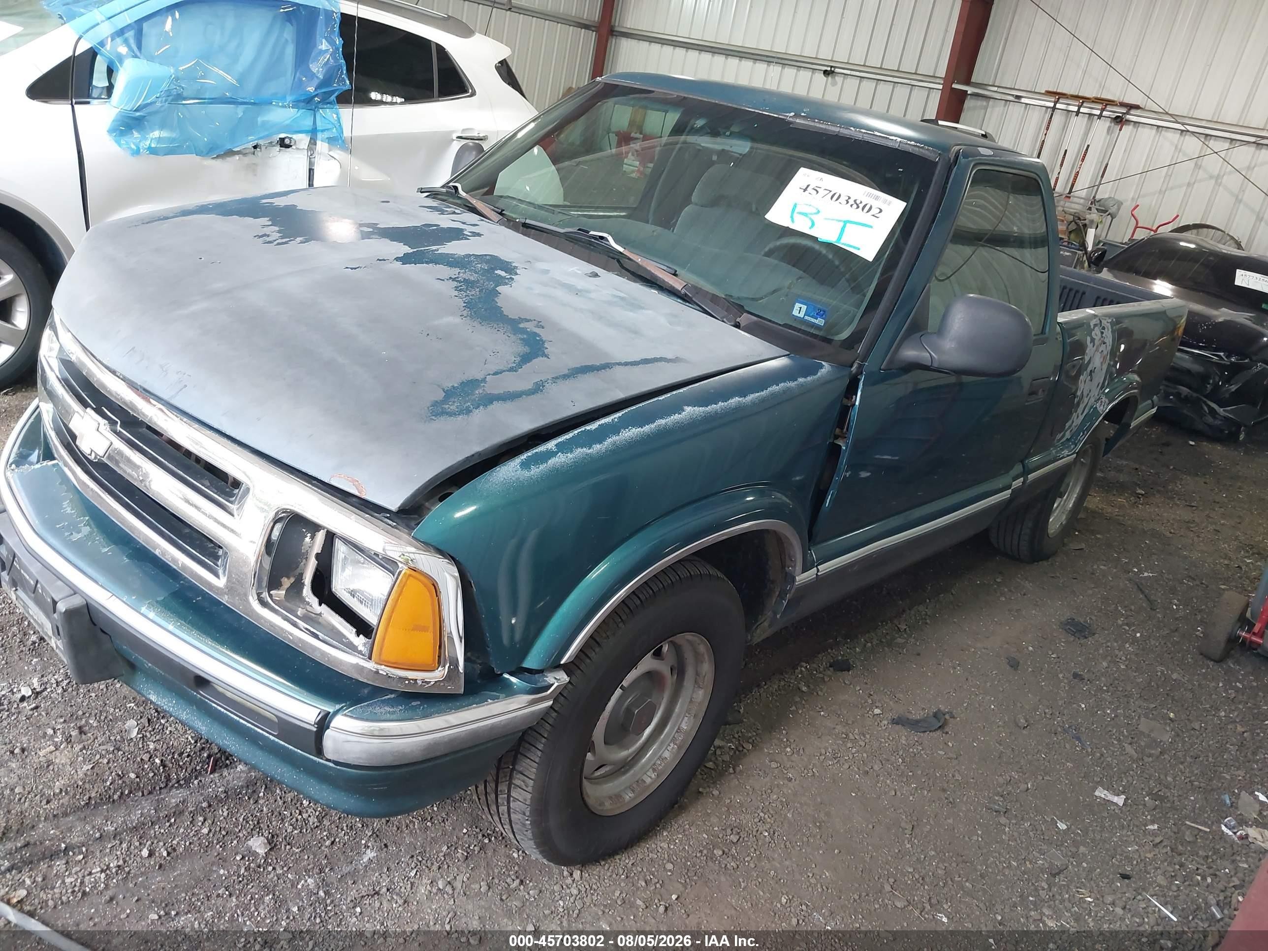 1996 Chevrolet S Truck S10 Green vin: 1GCCS1442T8205190