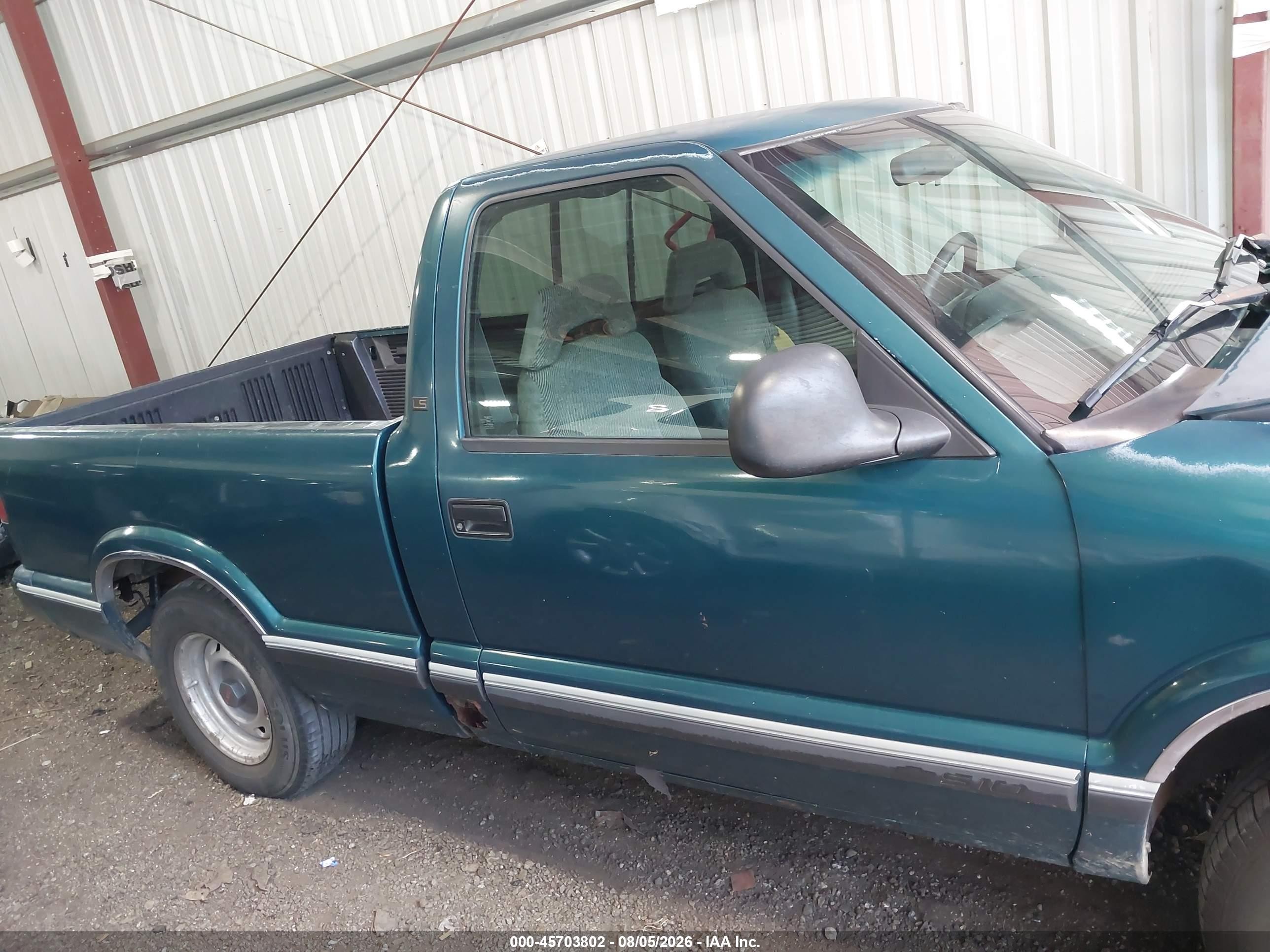 1996 Chevrolet S Truck S10 Green vin: 1GCCS1442T8205190
