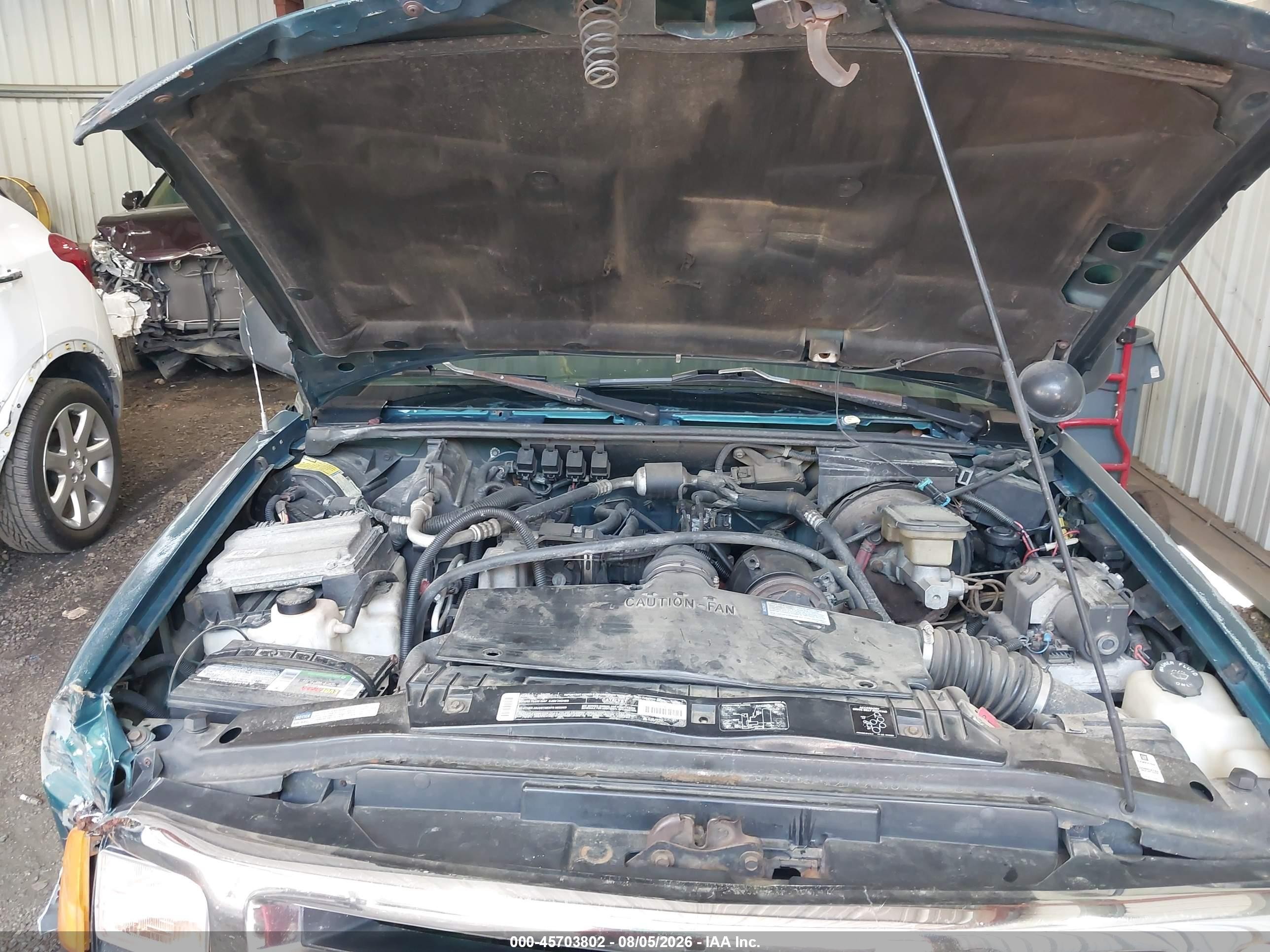1996 Chevrolet S Truck S10 Green vin: 1GCCS1442T8205190