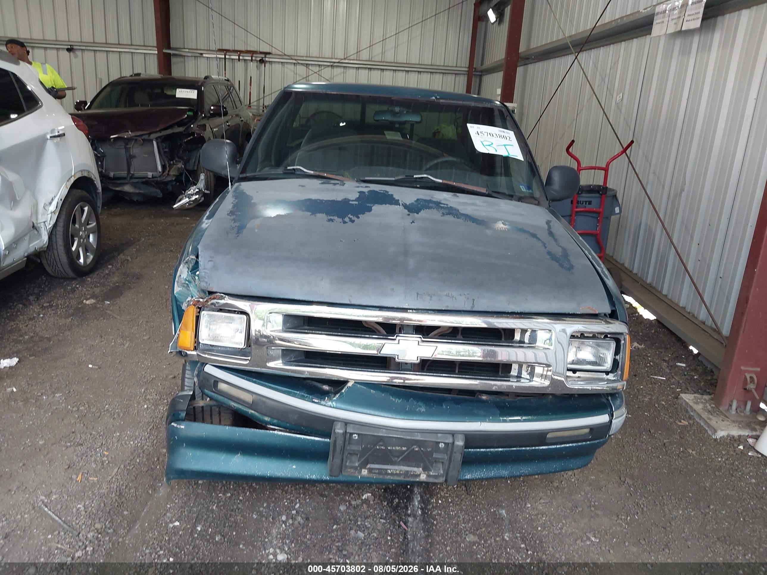1996 Chevrolet S Truck S10 Green vin: 1GCCS1442T8205190