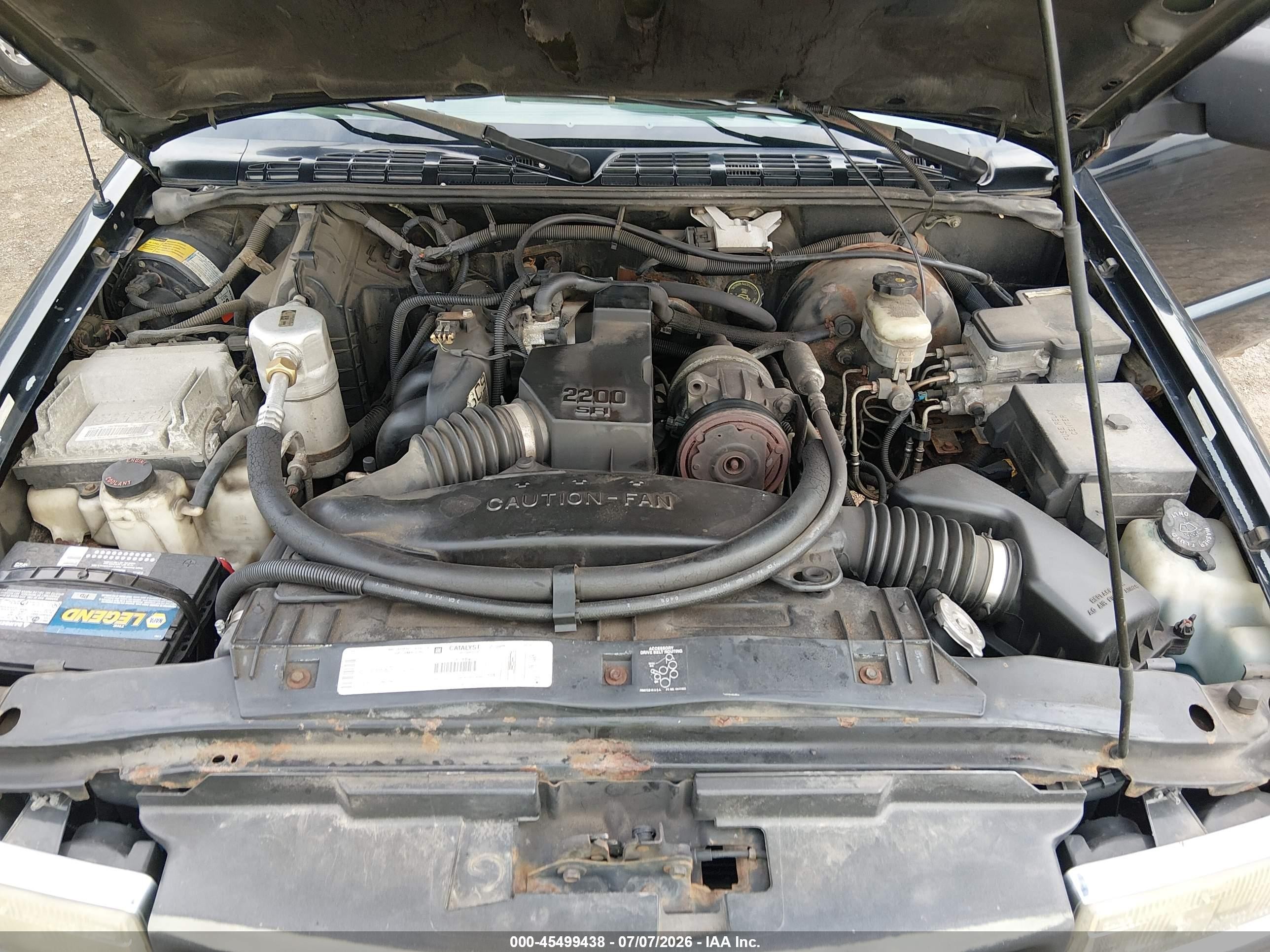 1999 Chevrolet S-10   Черный vin: 1GCCS1442XK181692